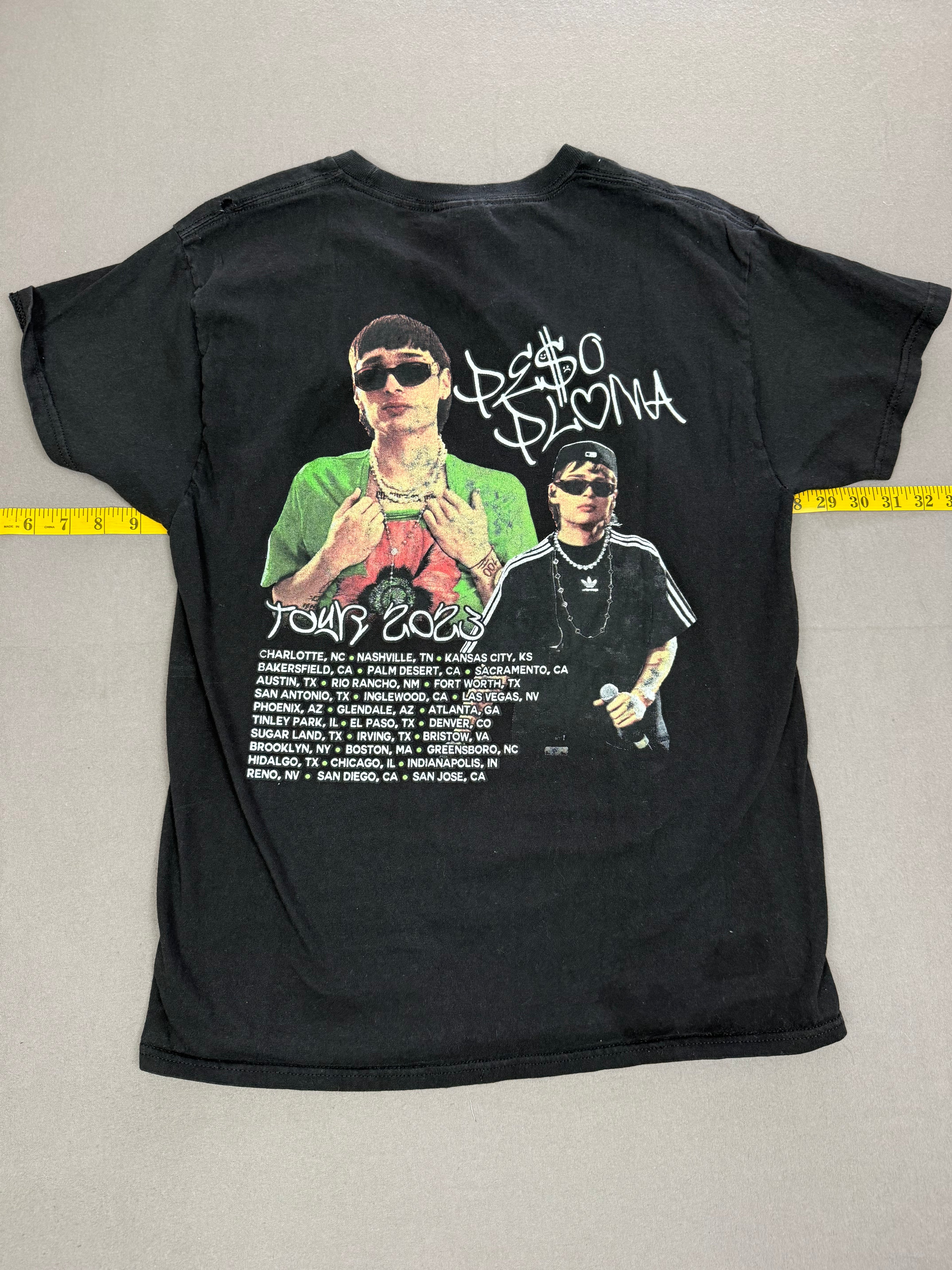 Peso Pluma 2023 Tour Black Graphic T-Shirt