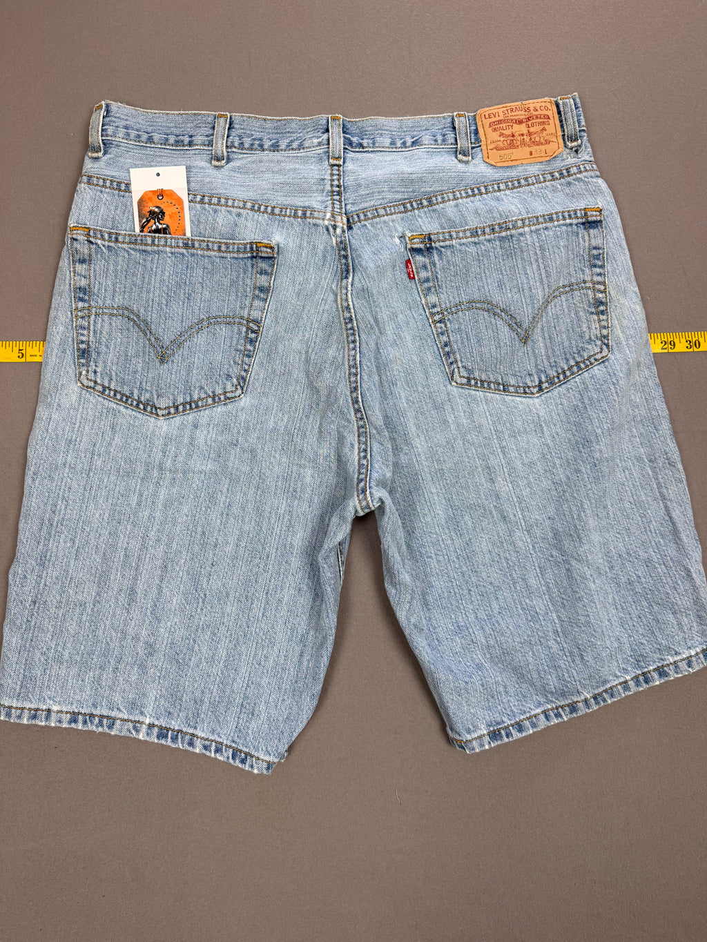Vintage Levi’s 505 Super-Faded Light Wash Denim Shorts