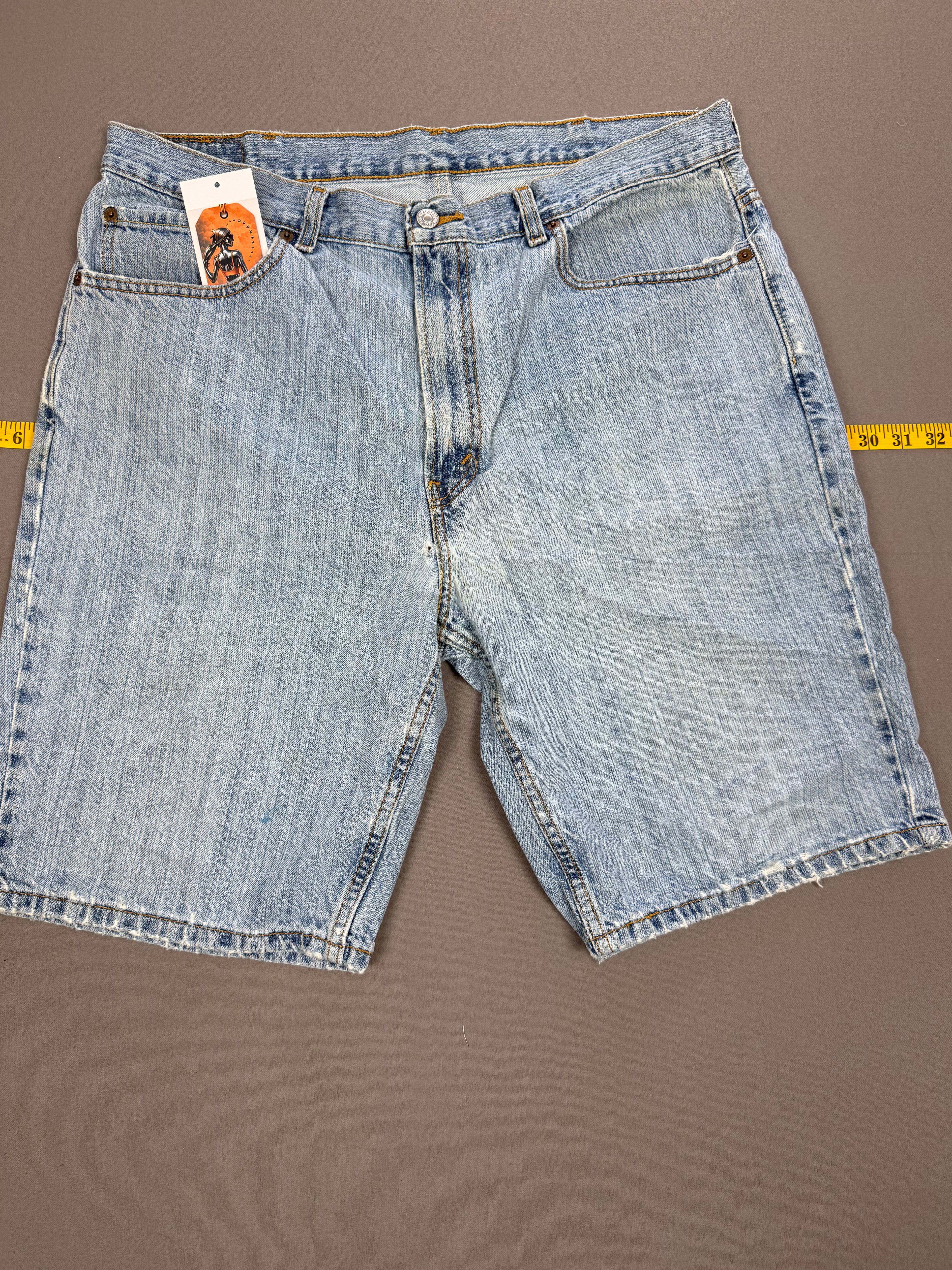 Vintage Levi’s 505 Super-Faded Light Wash Denim Shorts