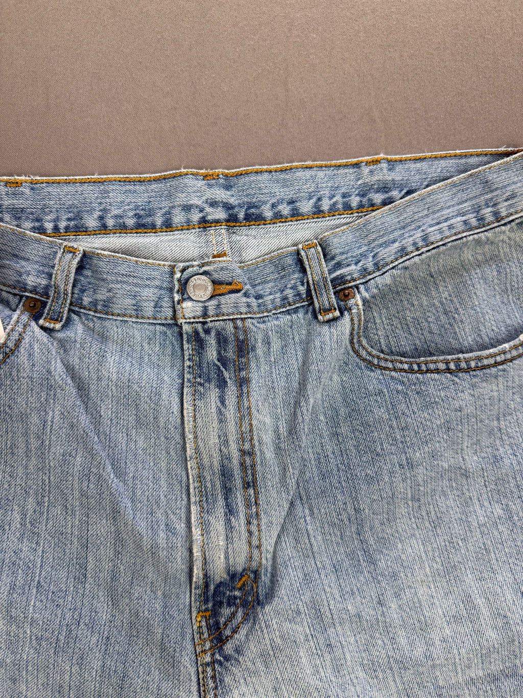 Vintage Levi’s 505 Super-Faded Light Wash Denim Shorts