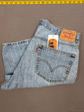 Vintage Levi’s 505 Super-Faded Light Wash Denim Shorts