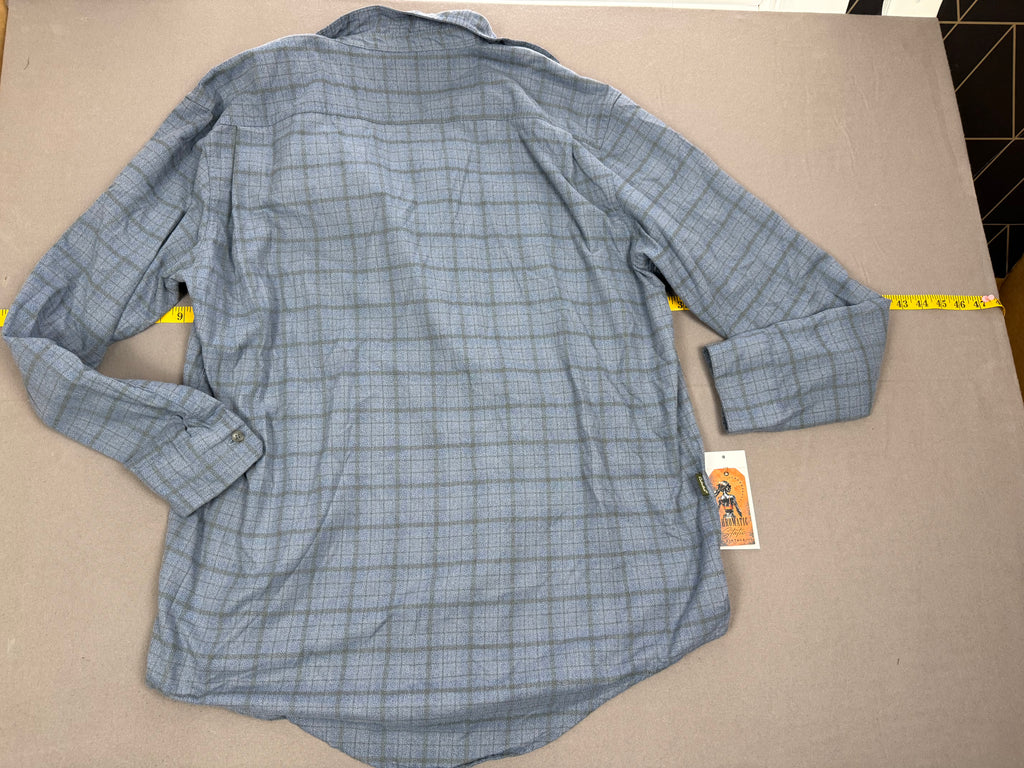 Vintage John Nelson Blue & Black Button-Down Shirt
