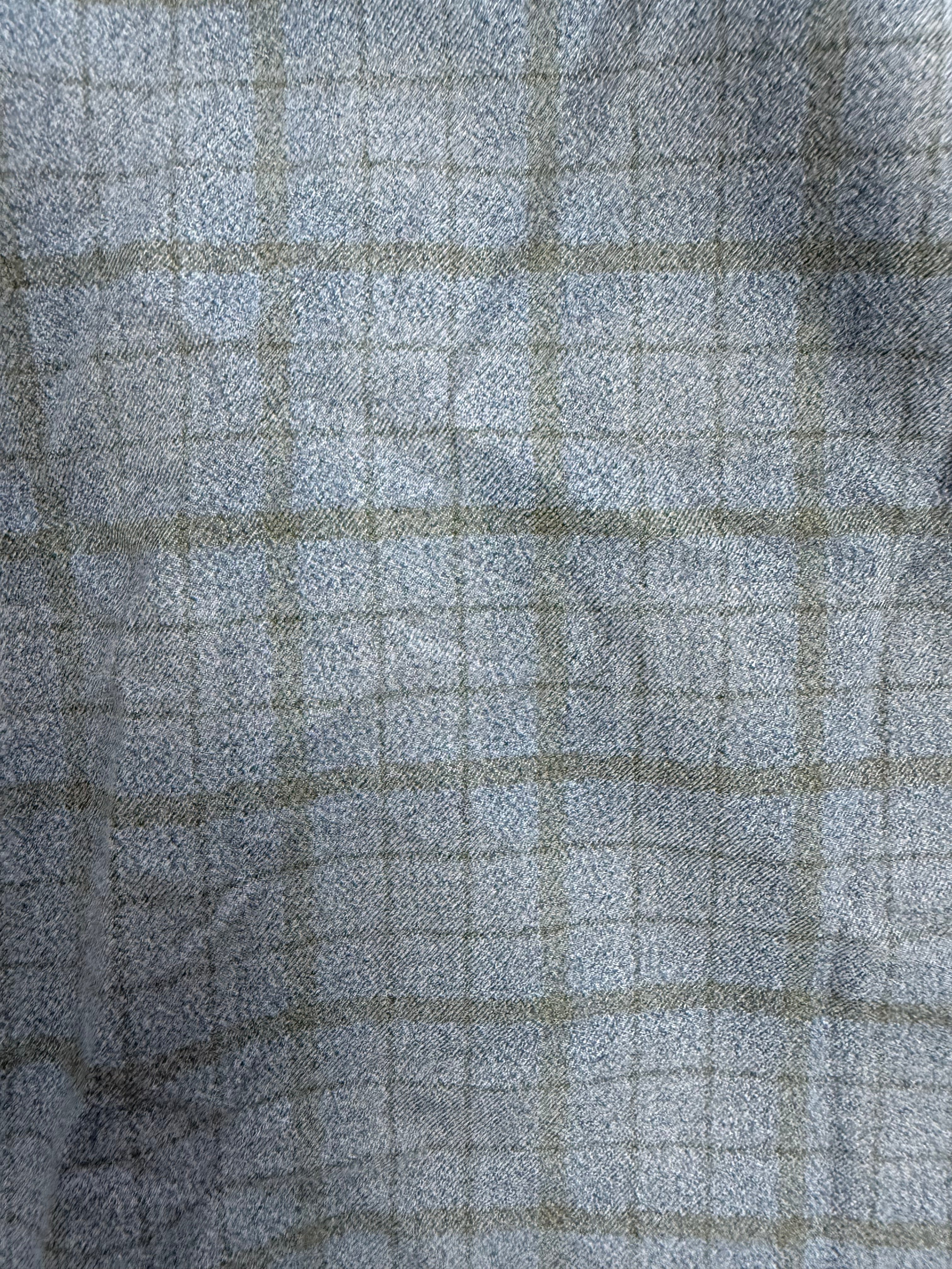 Vintage John Nelson Blue & Black Button-Down Shirt