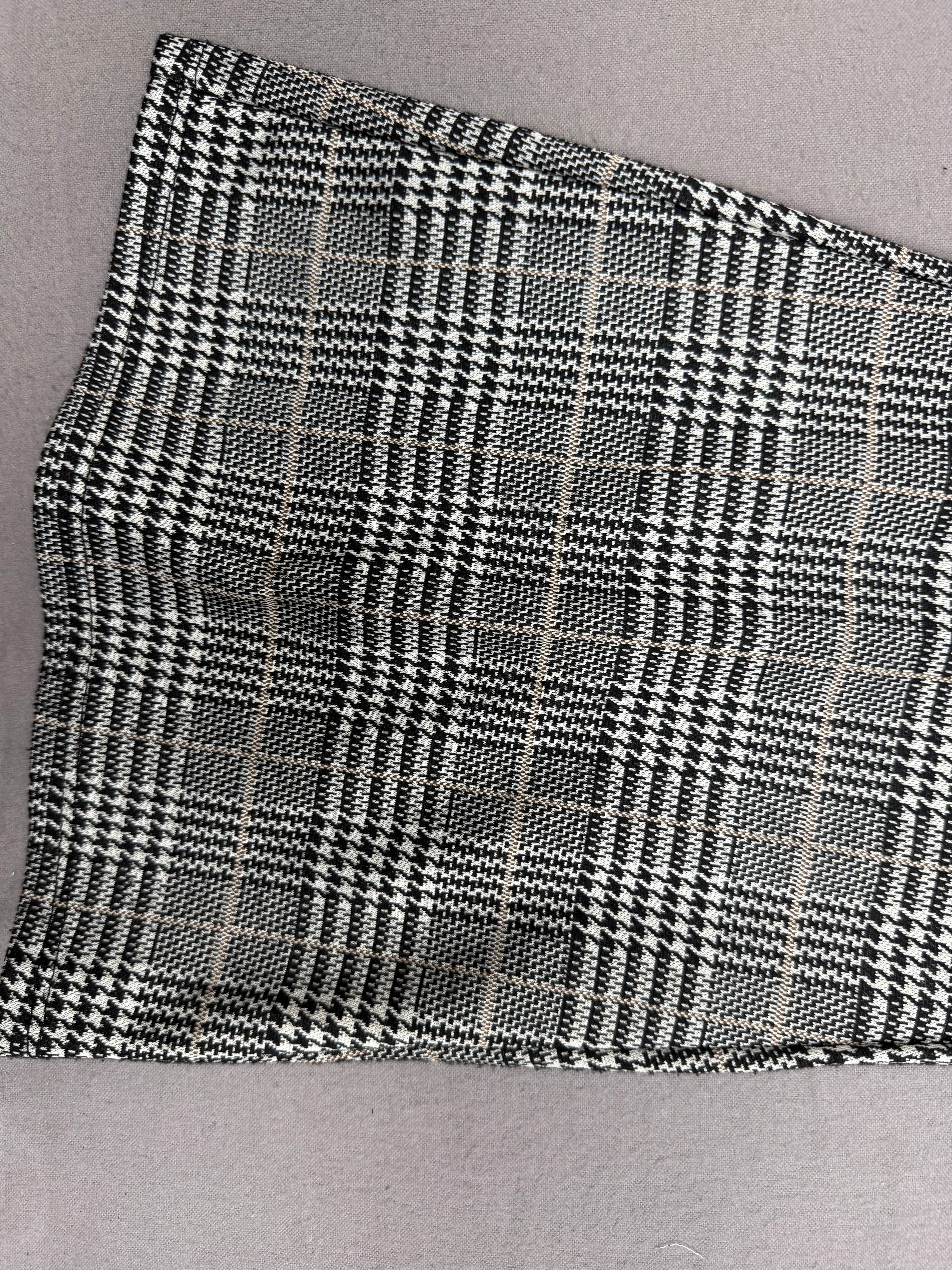 Bear Dance Houndstooth Pull-On Flare Bell Bottom Pants