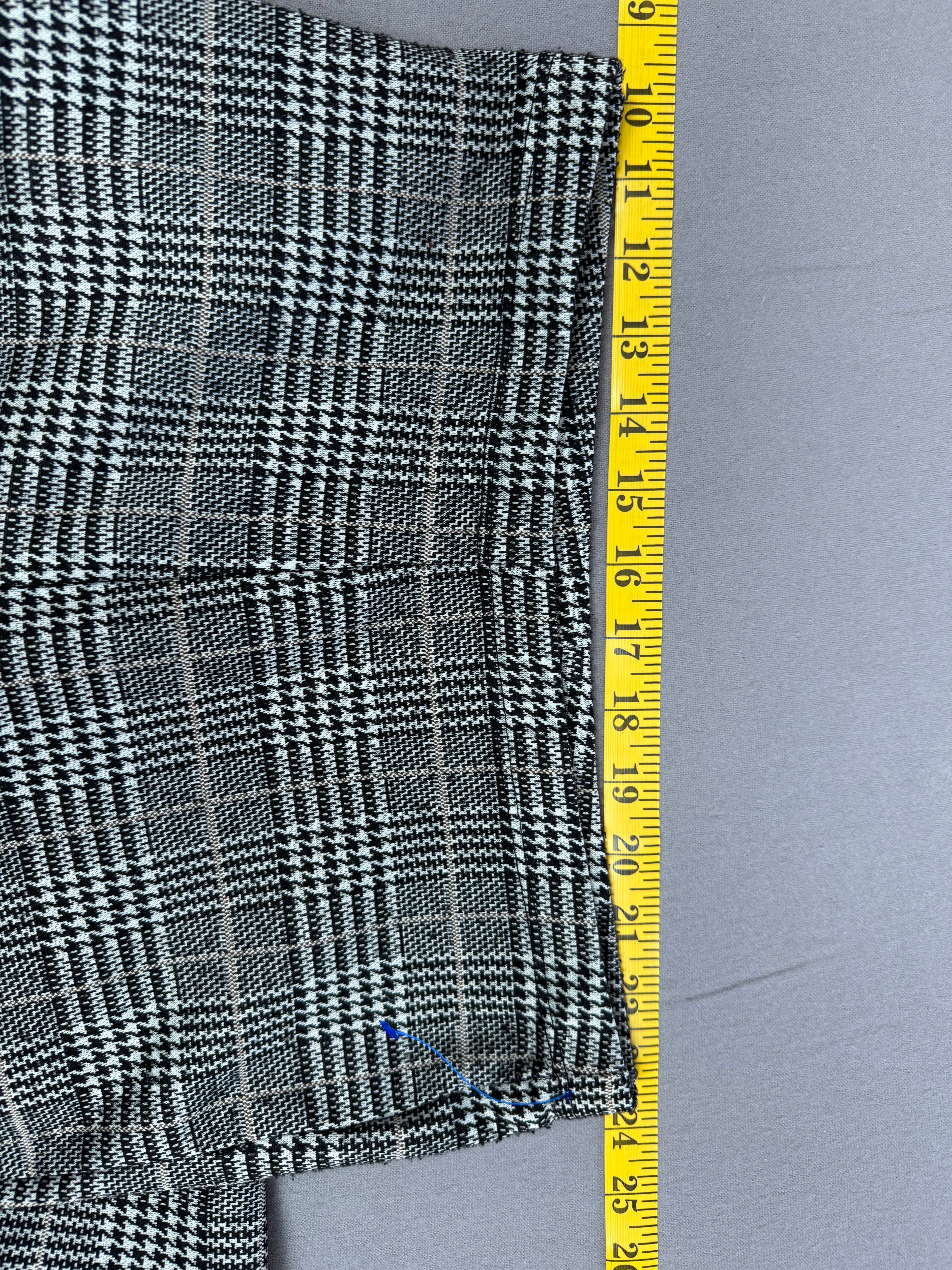 Bear Dance Houndstooth Pull-On Flare Bell Bottom Pants