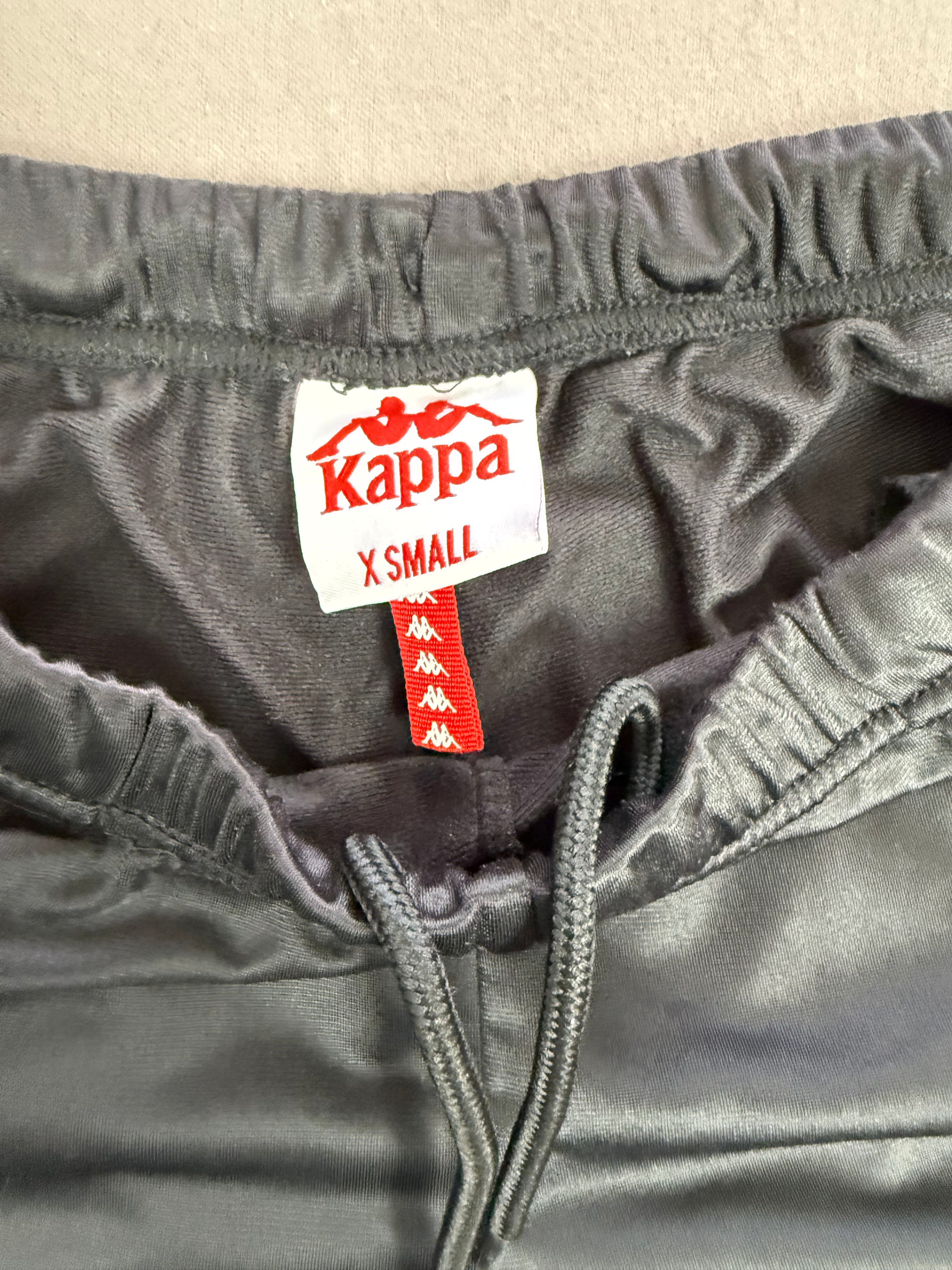Vintage Kappa Black Soccer Warm-Up Track Pants