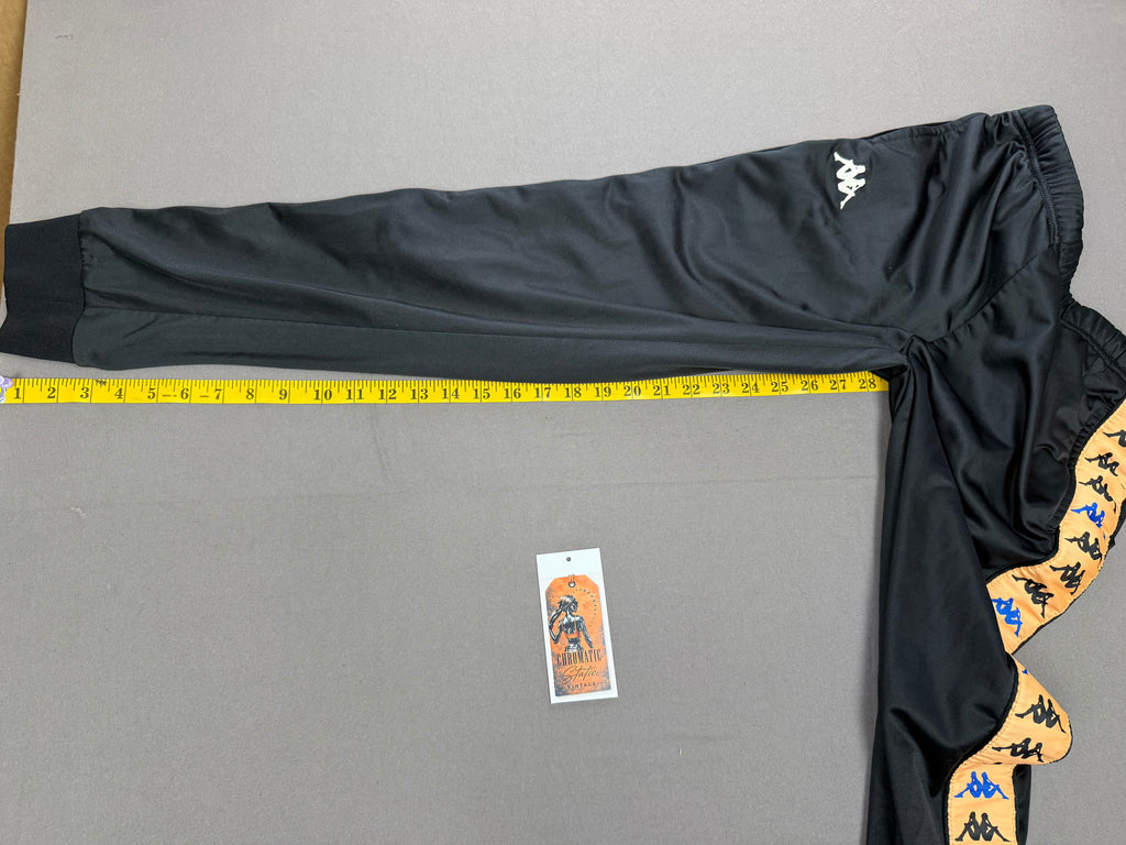 Vintage Kappa Black Soccer Warm-Up Track Pants