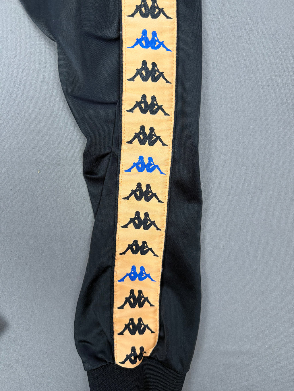 Vintage Kappa Black Soccer Warm-Up Track Pants