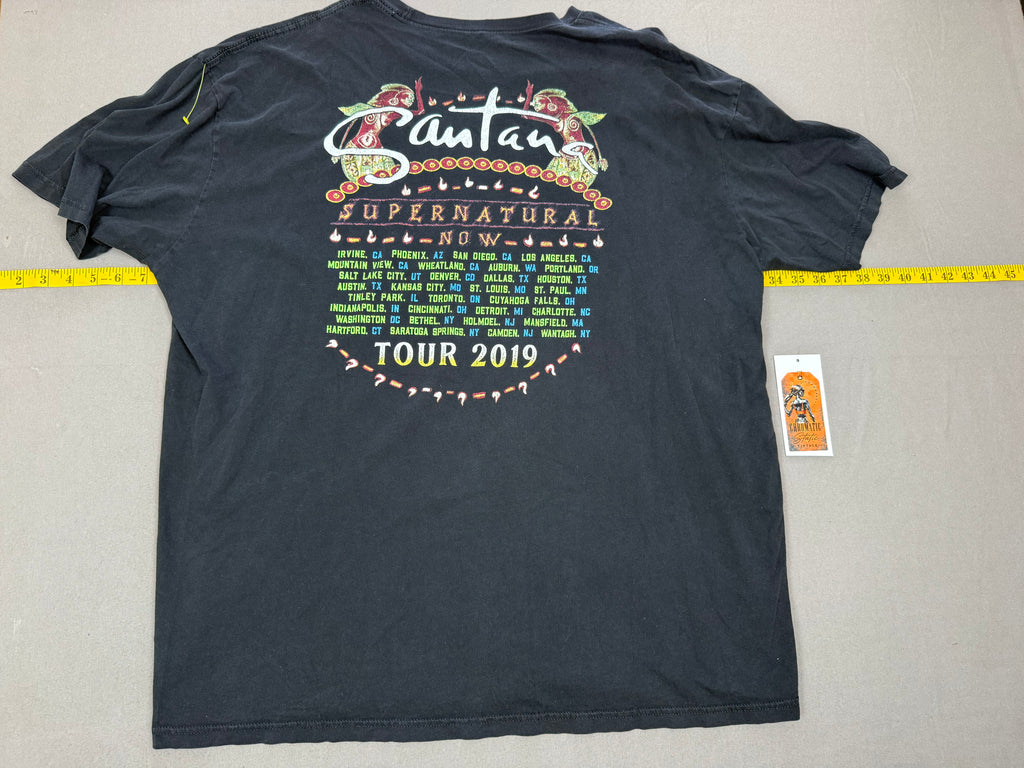 Vintage 2019 Santana Supernatural Now Tour T-Shirt