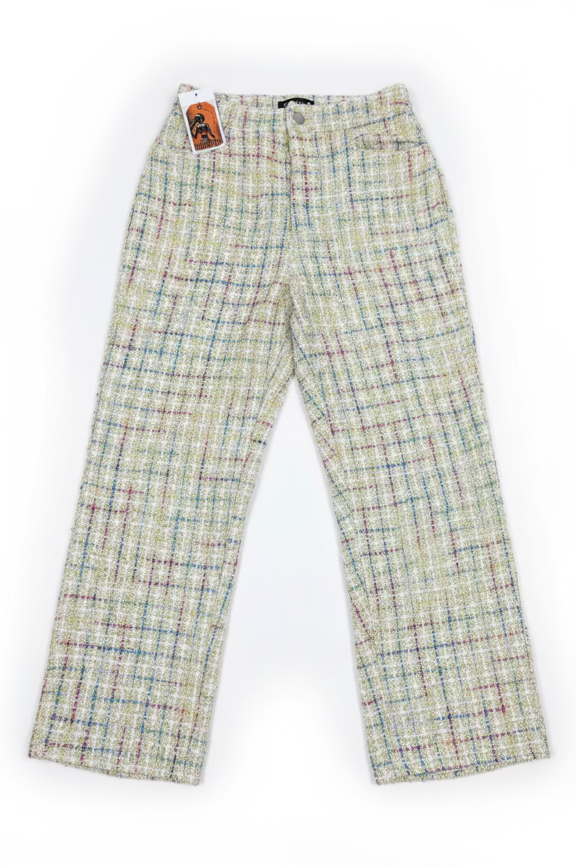 Blue Blush Metallic Multicolor Hippie Pants