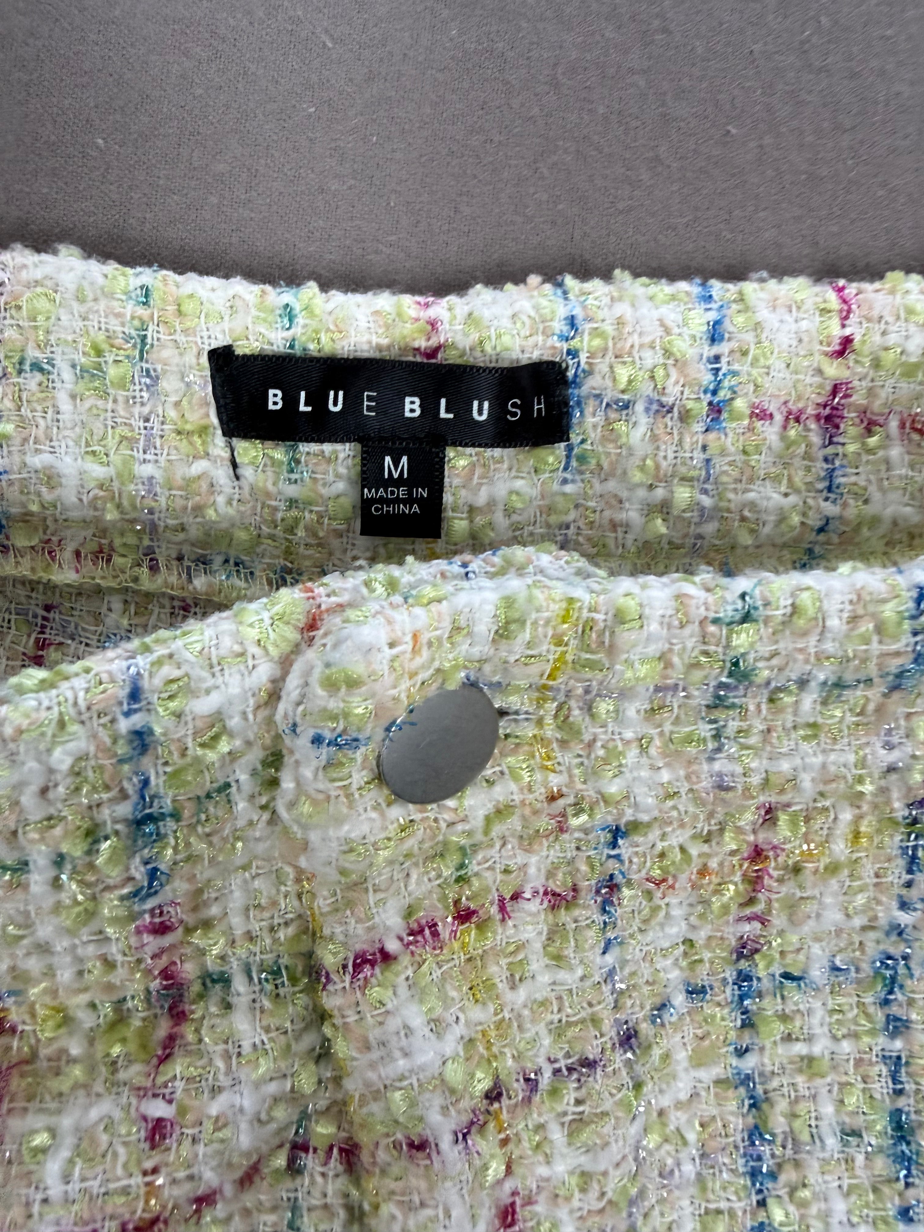 Blue Blush Metallic Multicolor Hippie Pants