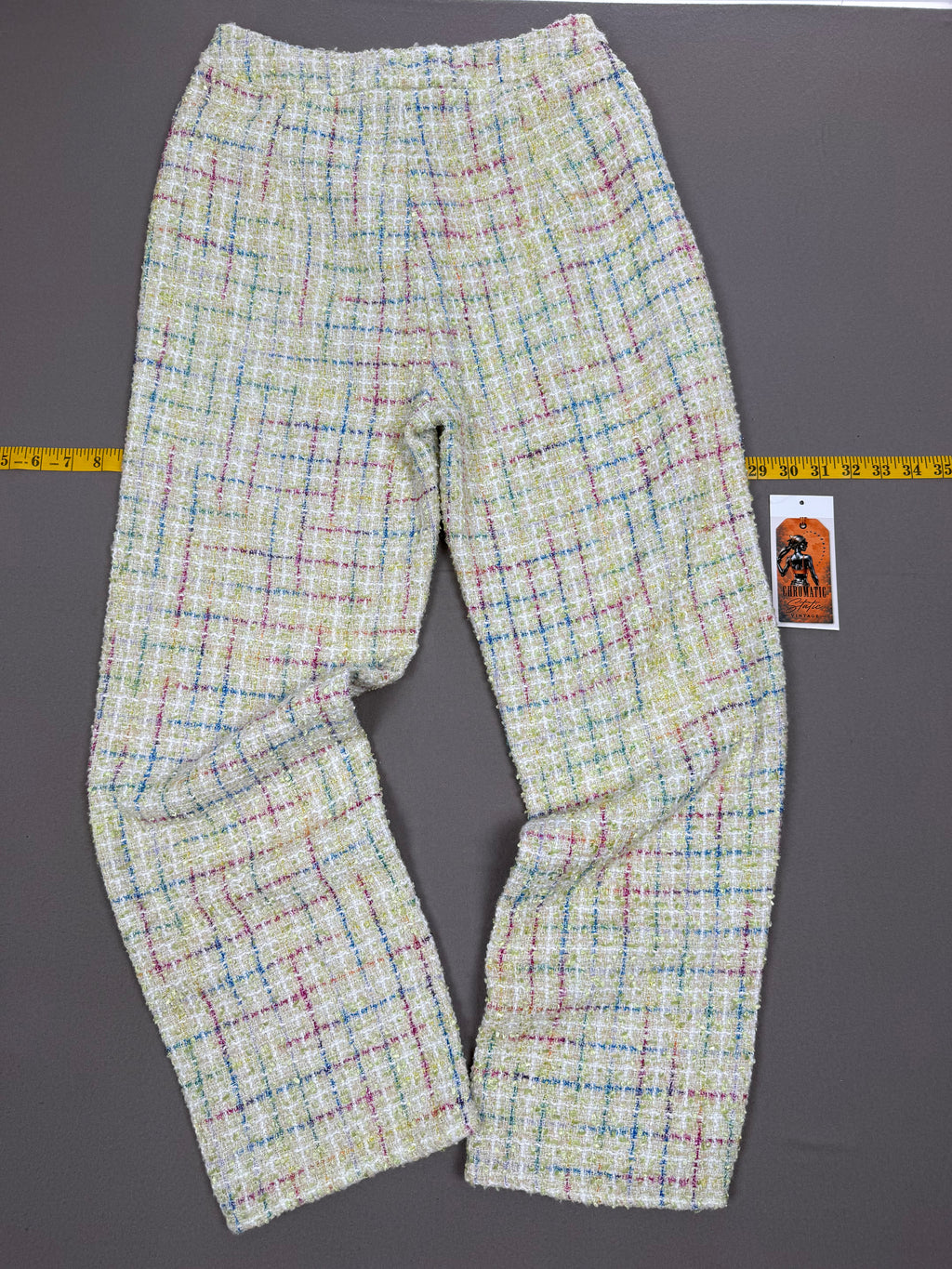 Blue Blush Metallic Multicolor Hippie Pants