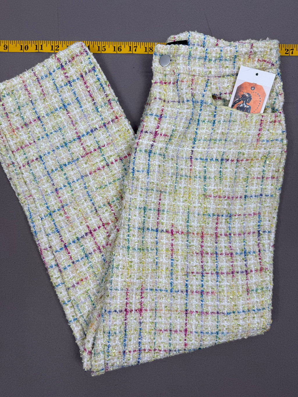 Blue Blush Metallic Multicolor Hippie Pants
