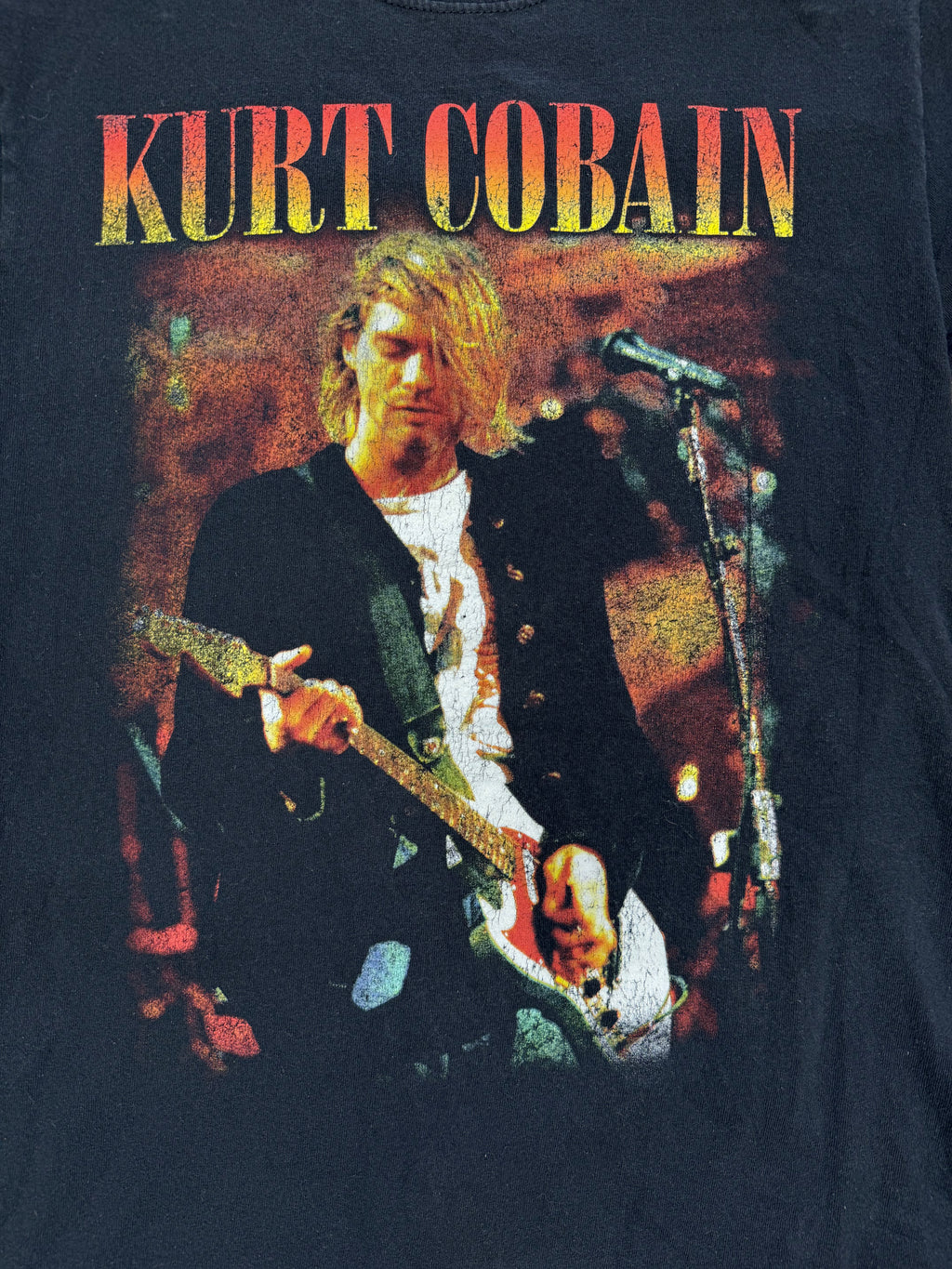 Kurt Cobain Black Graphic T-Shirt