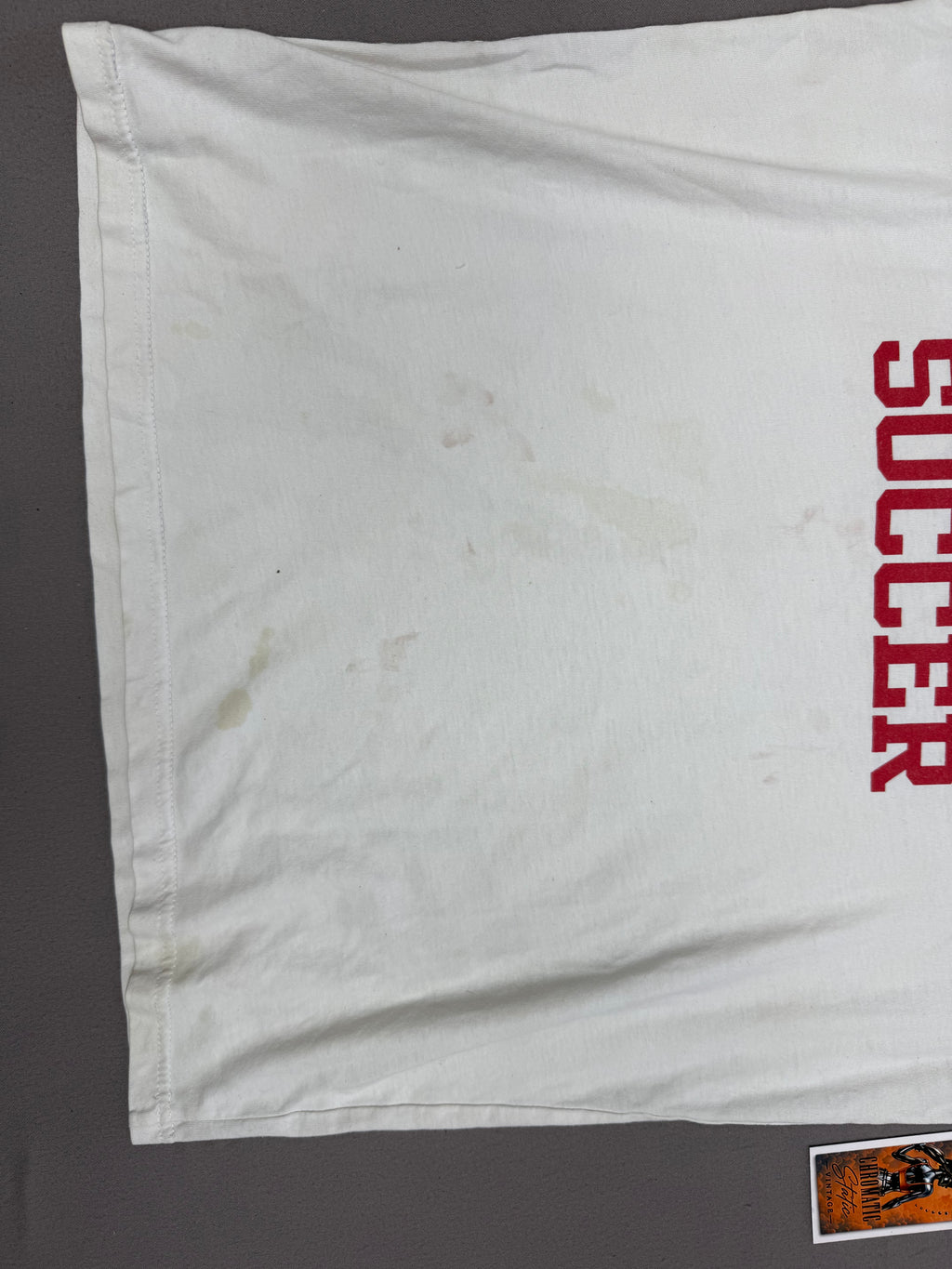 Vintage Wesleyan Soccer Cardinal Graphic T-Shirt