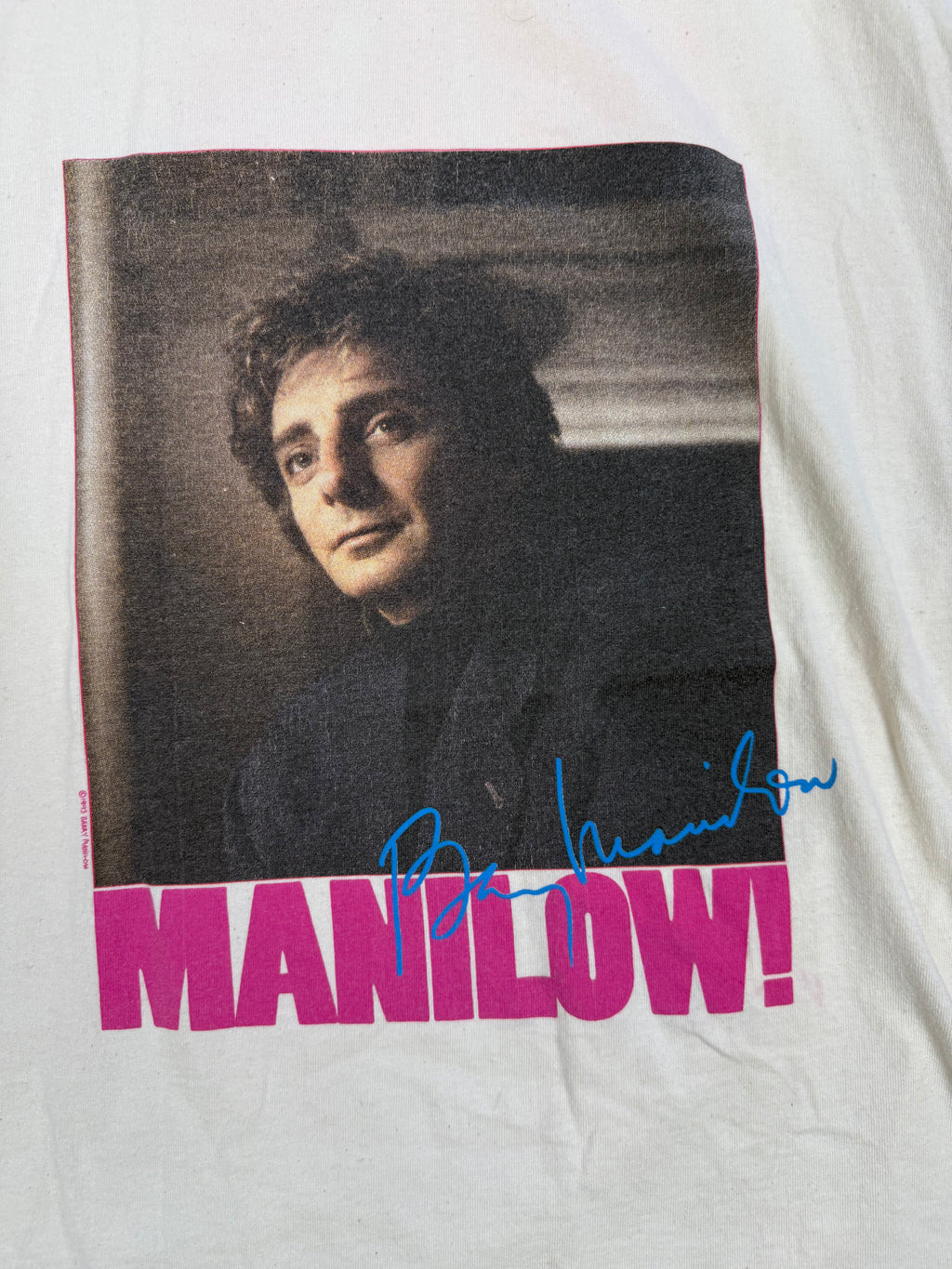 Vintage 1993 Barry Manilow Hits Tour T-Shirt