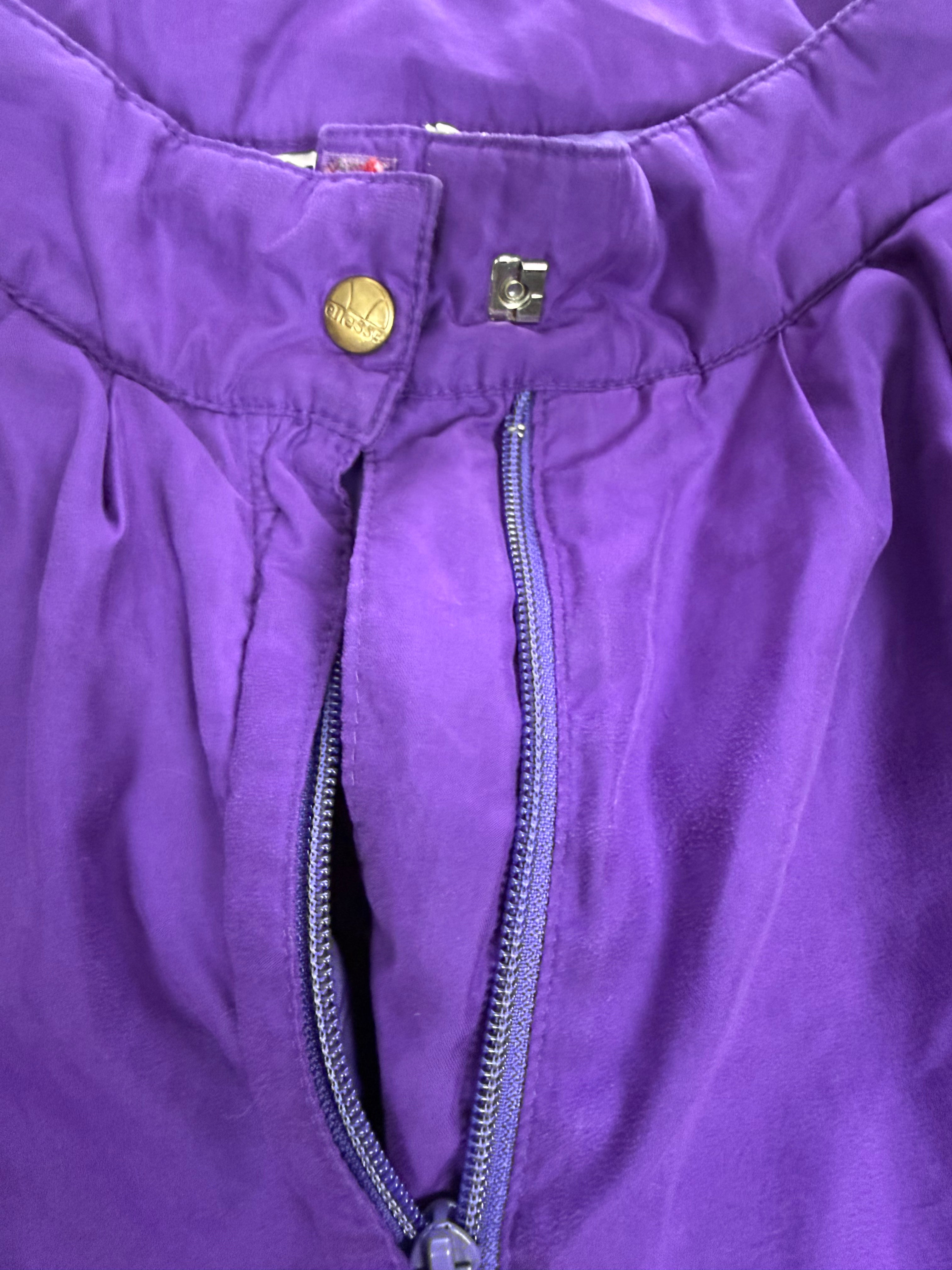Vintage Ellesse Purple Insulated Thermolite Ski Pants