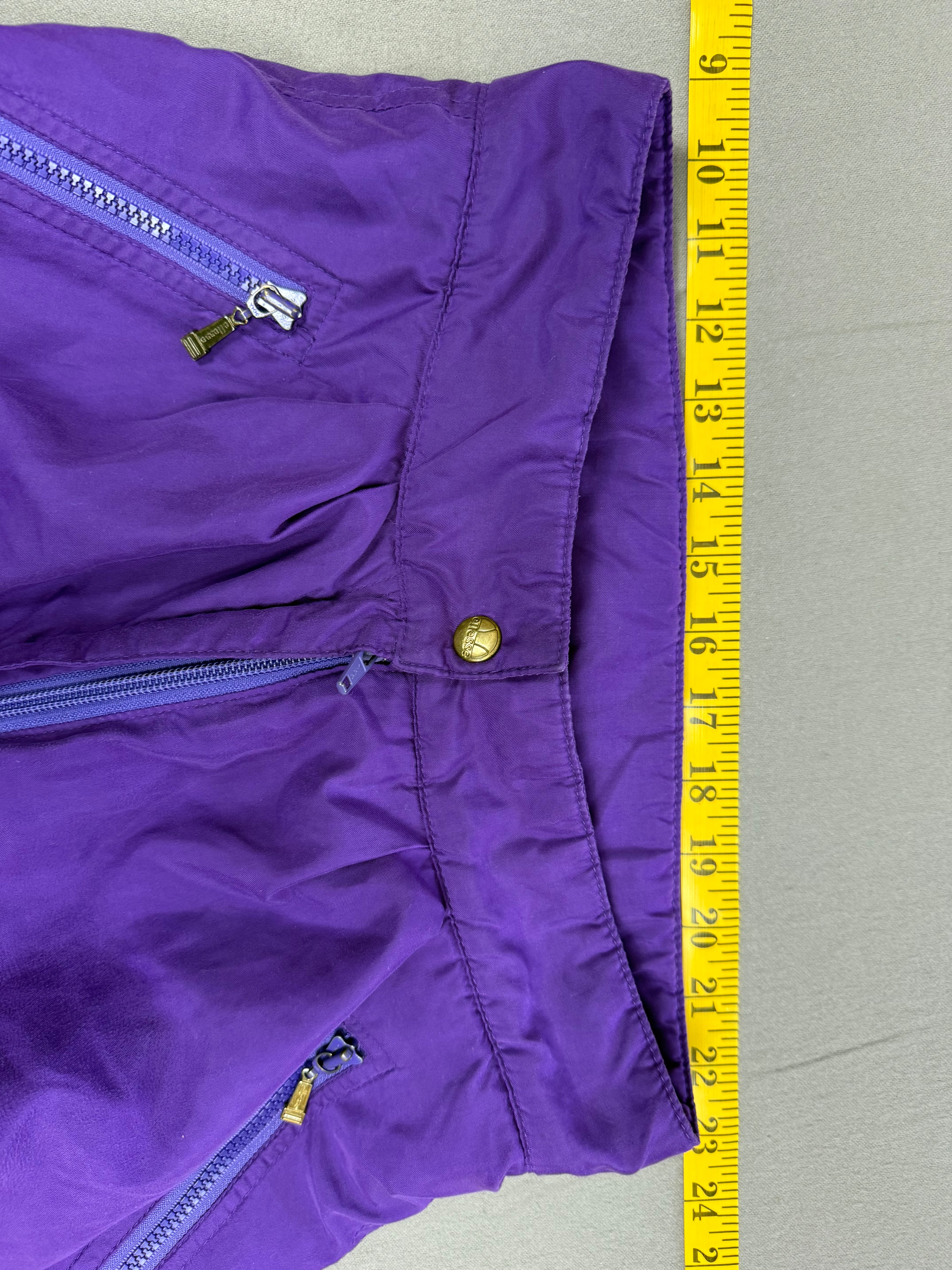 Vintage Ellesse Purple Insulated Thermolite Ski Pants