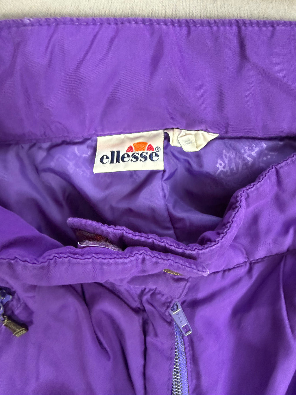 Vintage Ellesse Purple Insulated Thermolite Ski Pants
