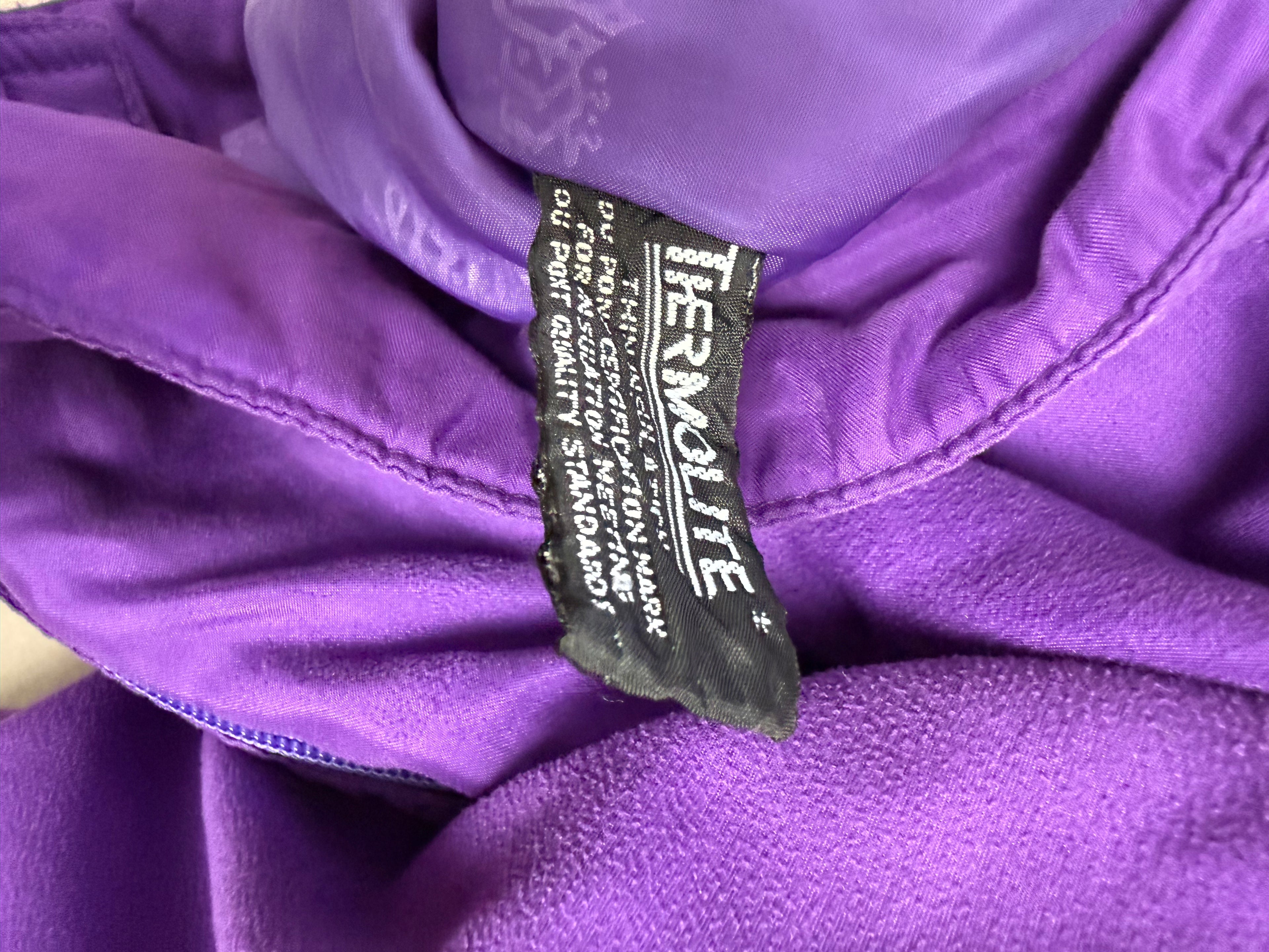 Vintage Ellesse Purple Insulated Thermolite Ski Pants