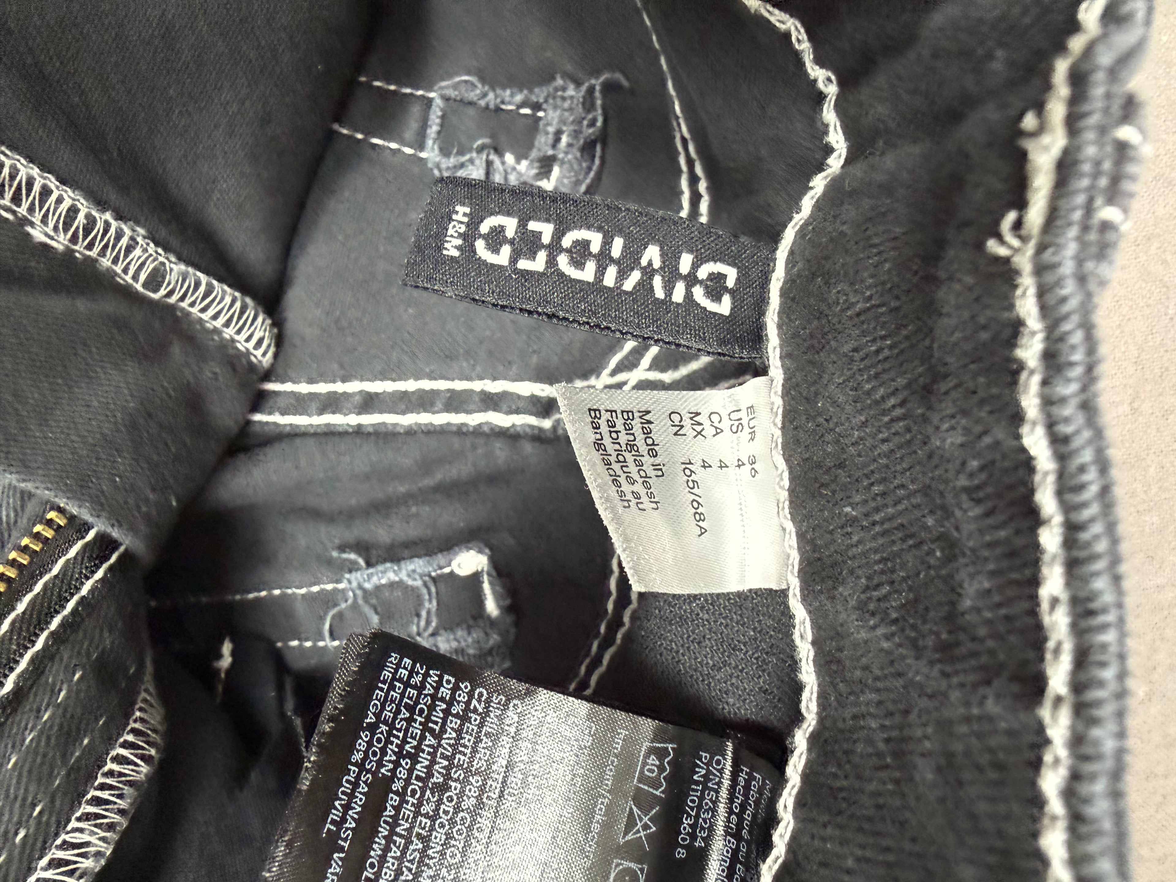Divided Black 100% Cotton Pants