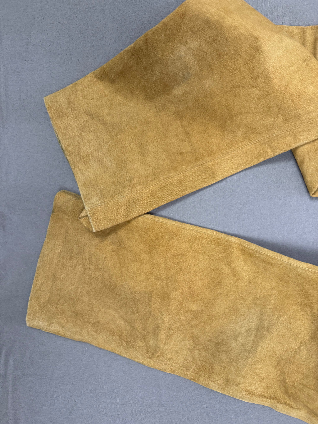 Vintage Newport News Tan Nubuck Suede Leather Pants