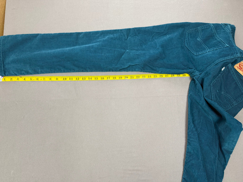 Levi’s 511 Deep Turquoise Corduroy Pants