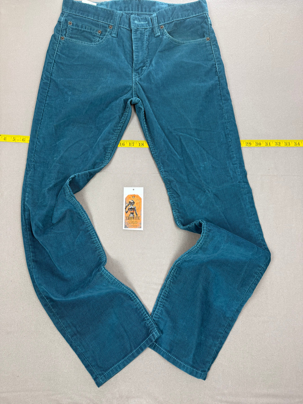 Levi’s 511 Deep Turquoise Corduroy Pants