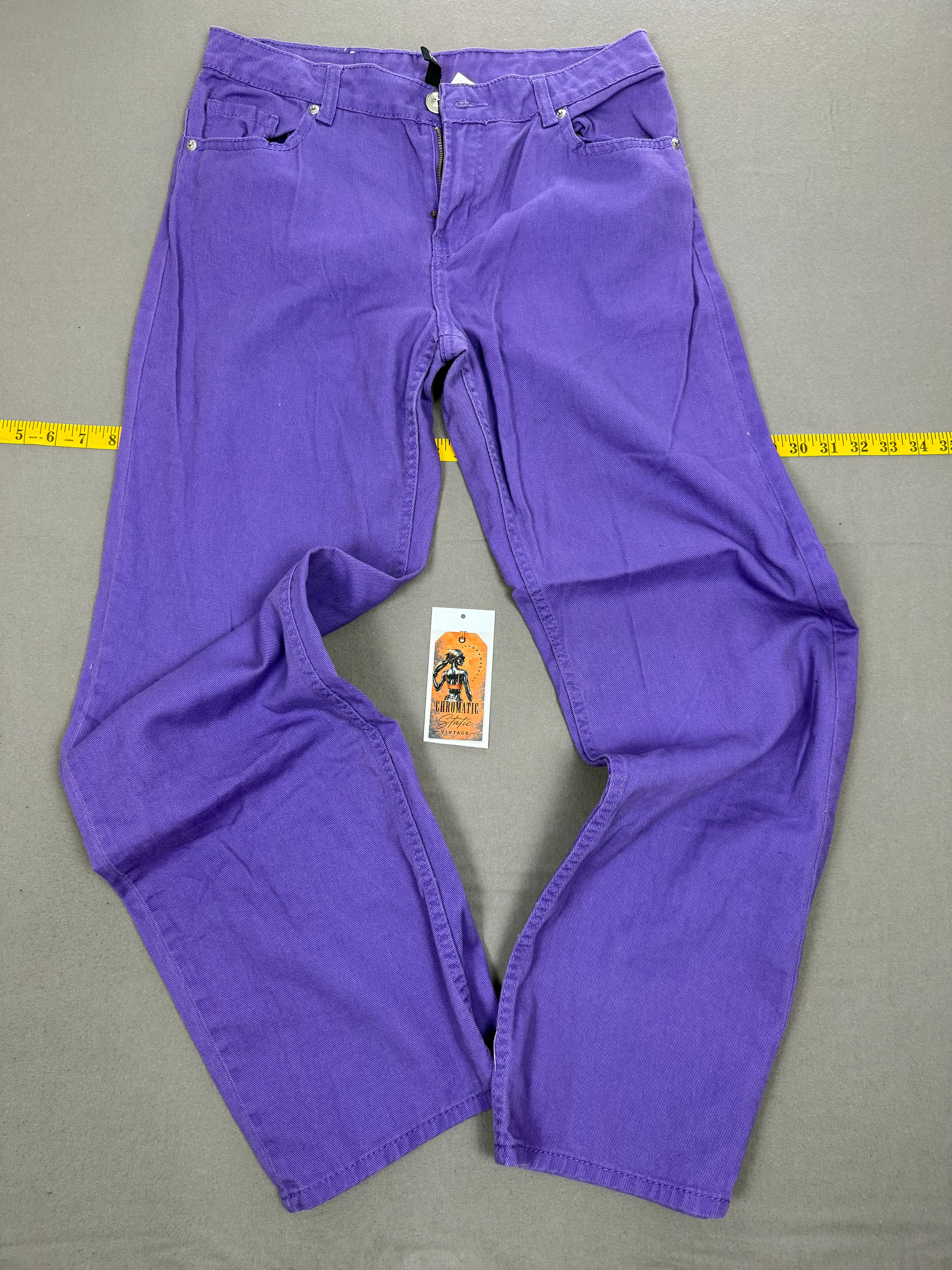 Divided Purple 100% Cotton Pants
