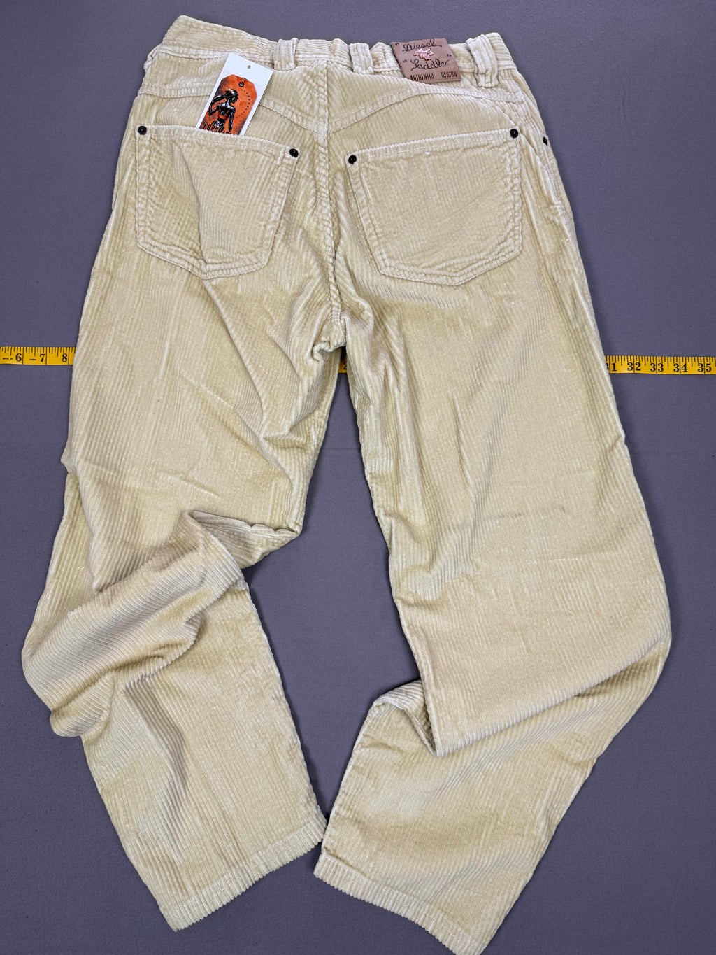 Diesel Denim Division Saddle Light Tan Corduroy Pants