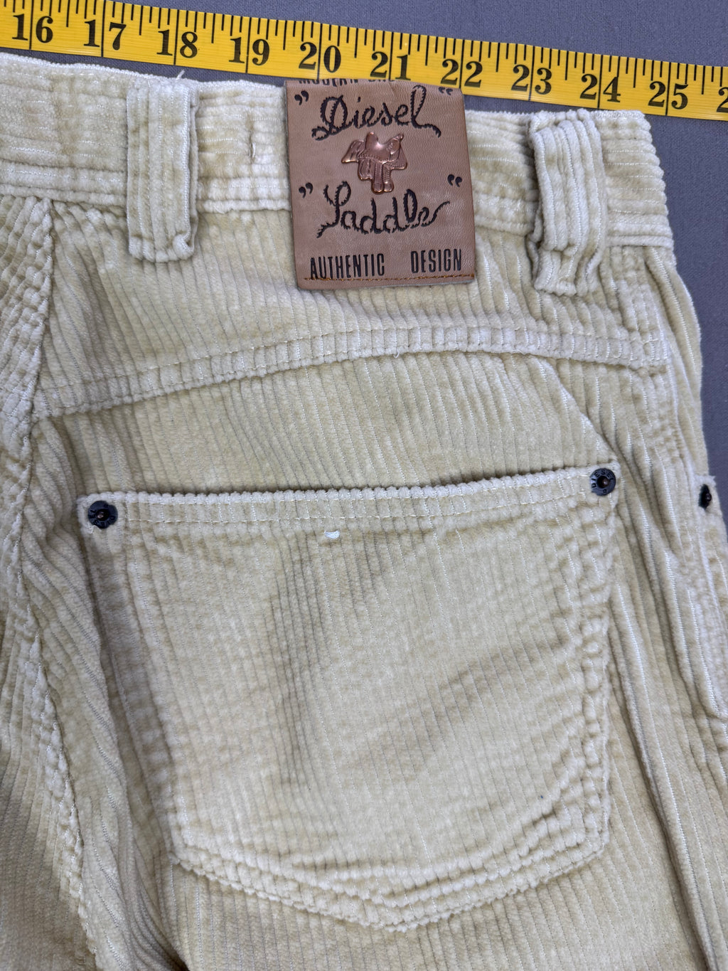 Diesel Denim Division Saddle Light Tan Corduroy Pants