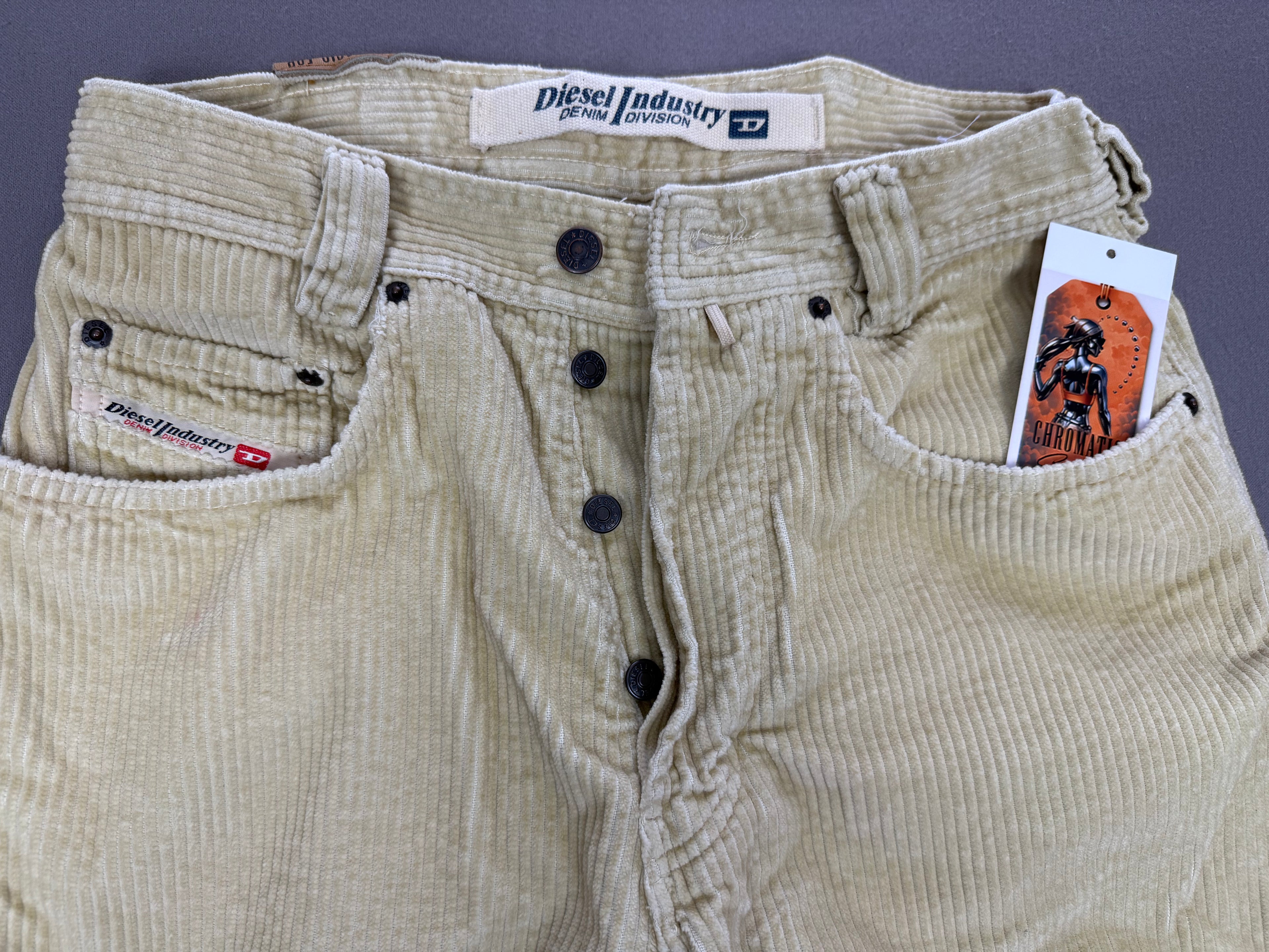 Diesel Denim Division Saddle Light Tan Corduroy Pants