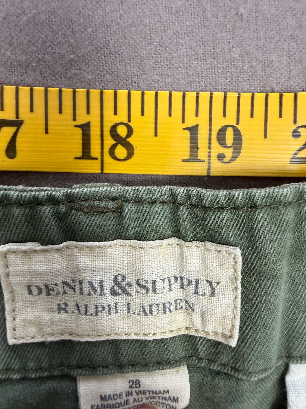 Denim & Supply Ralph Lauren Army Green Cotton Pants