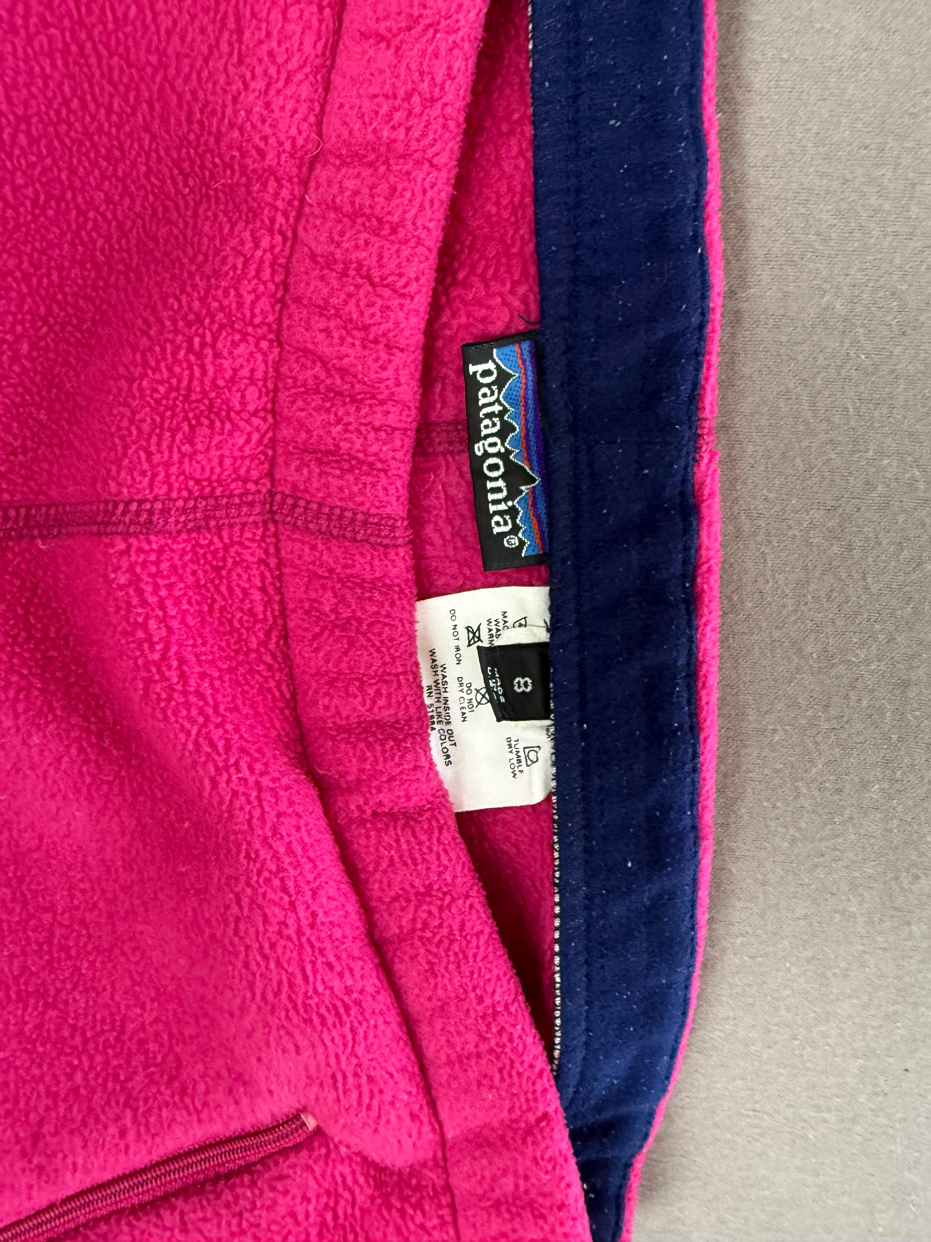Vintage Patagonia Fuchsia Hot Pink Fleece Pants Made in USA