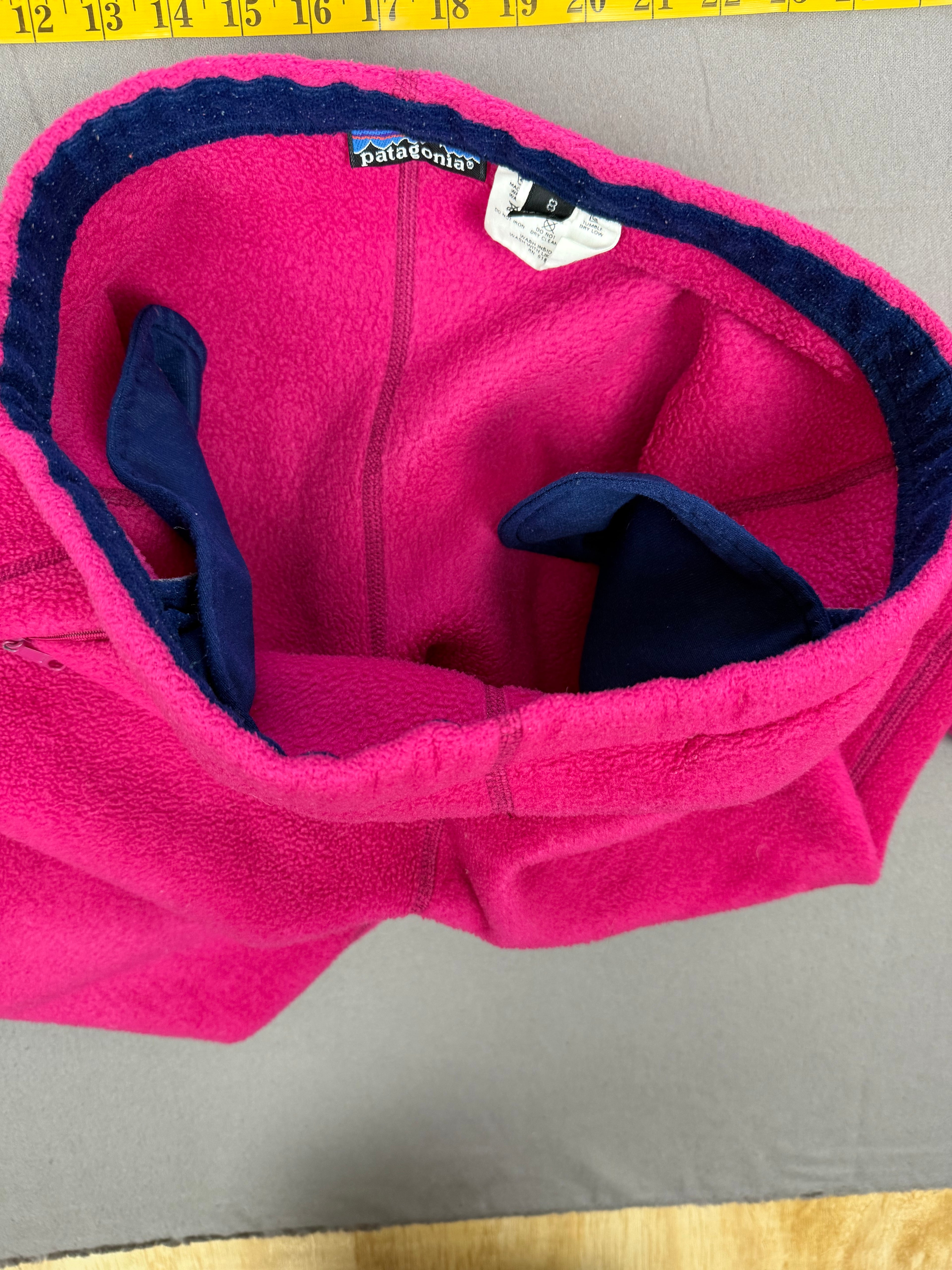 Vintage Patagonia Fuchsia Hot Pink Fleece Pants Made in USA