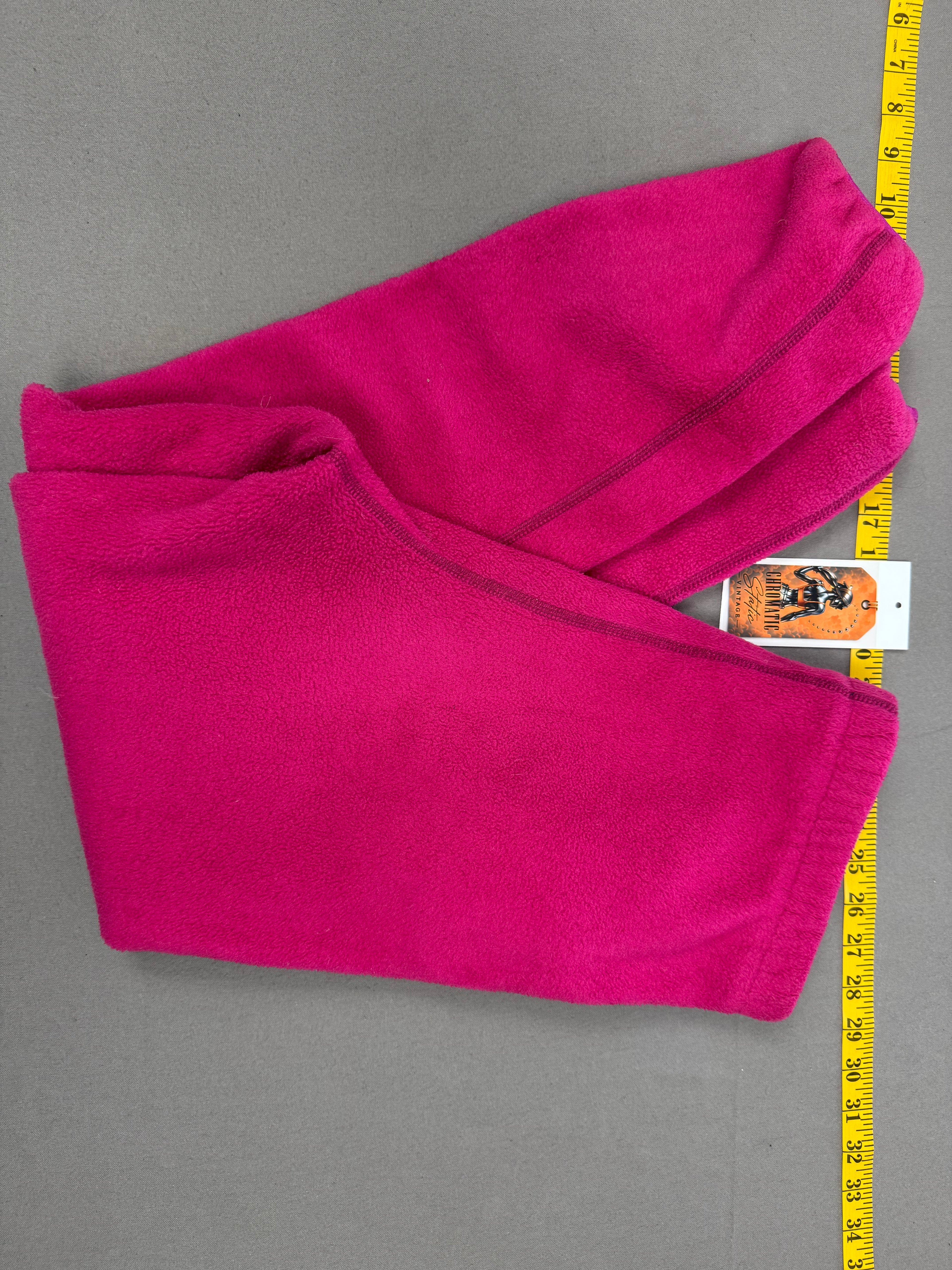 Vintage Patagonia Fuchsia Hot Pink Fleece Pants Made in USA