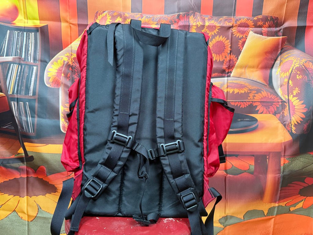 Vintage L.L.Bean Continental Rucksack Backpack – Red & Black – 80s/90s