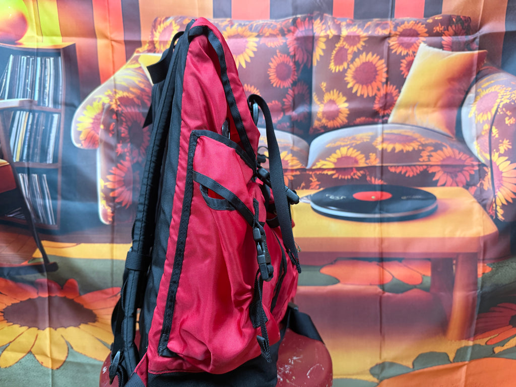 Vintage L.L.Bean Continental Rucksack Backpack – Red & Black – 80s/90s