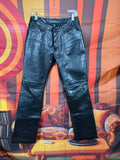 Vintage GAP Fall 2000 Black Genuine Leather Pants