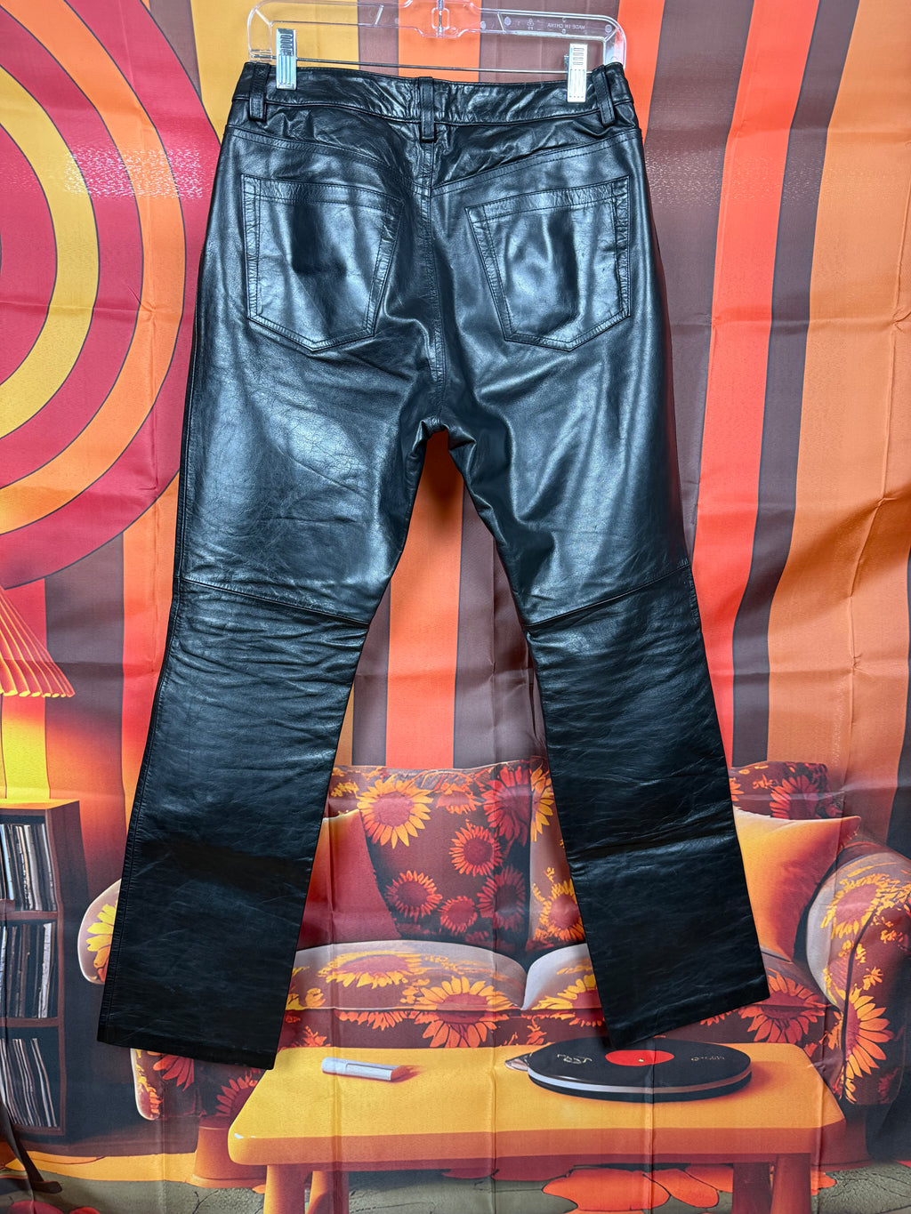Vintage GAP Fall 2000 Black Genuine Leather Pants