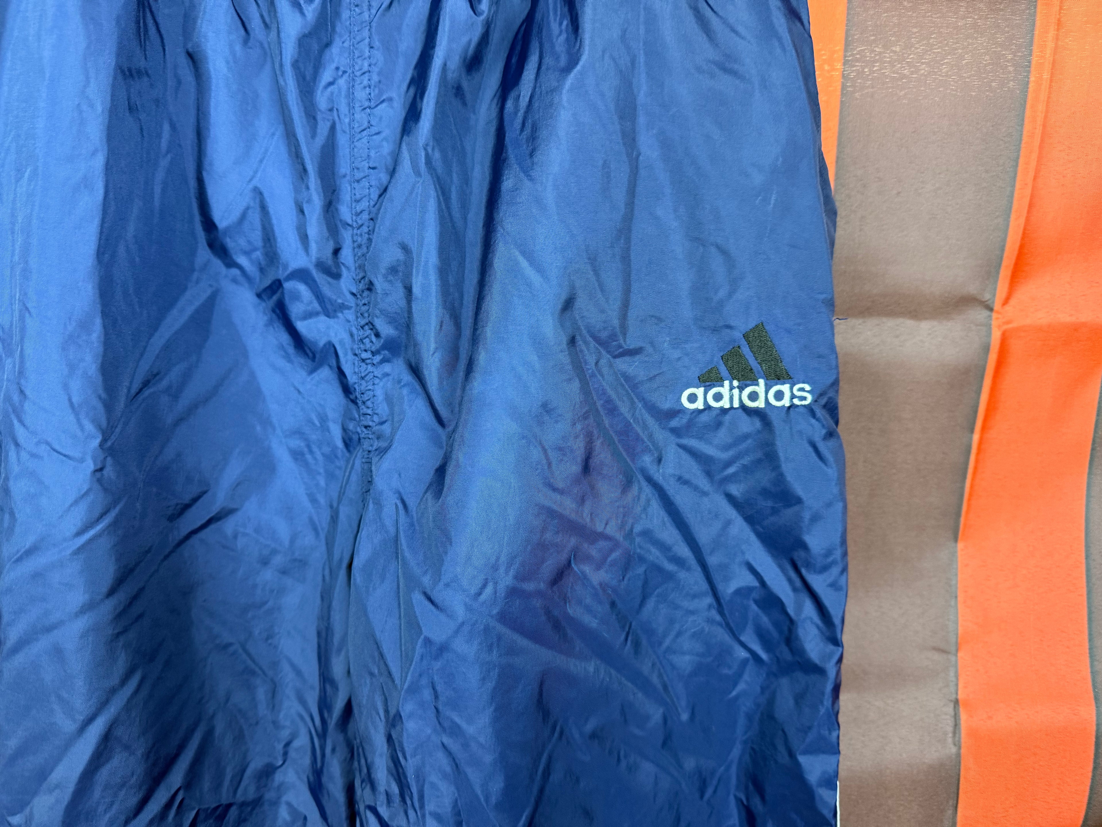 Vintage Adidas Navy Blue Lined Wind Track Pants