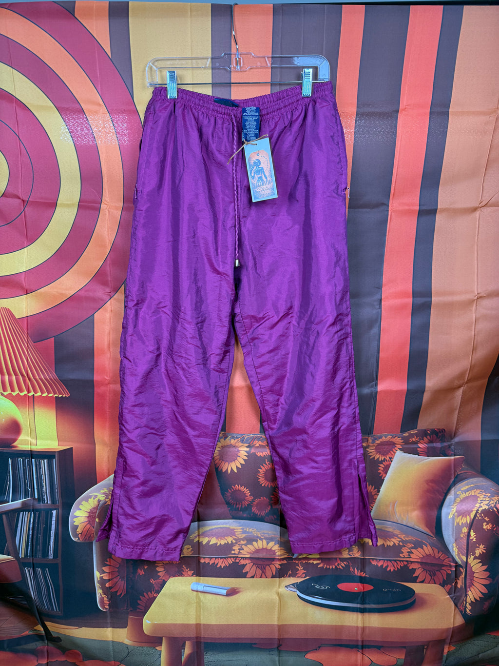 Vintage Charles River Apparel Purple Wind Pants