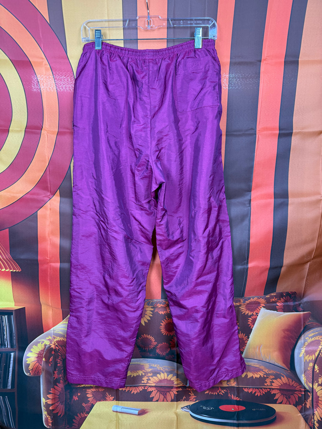 Vintage Charles River Apparel Purple Wind Pants