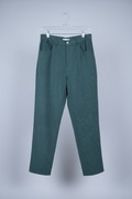 Vintage Bill Blass Jeans Dark Green Faux Suede Stretch Pants
