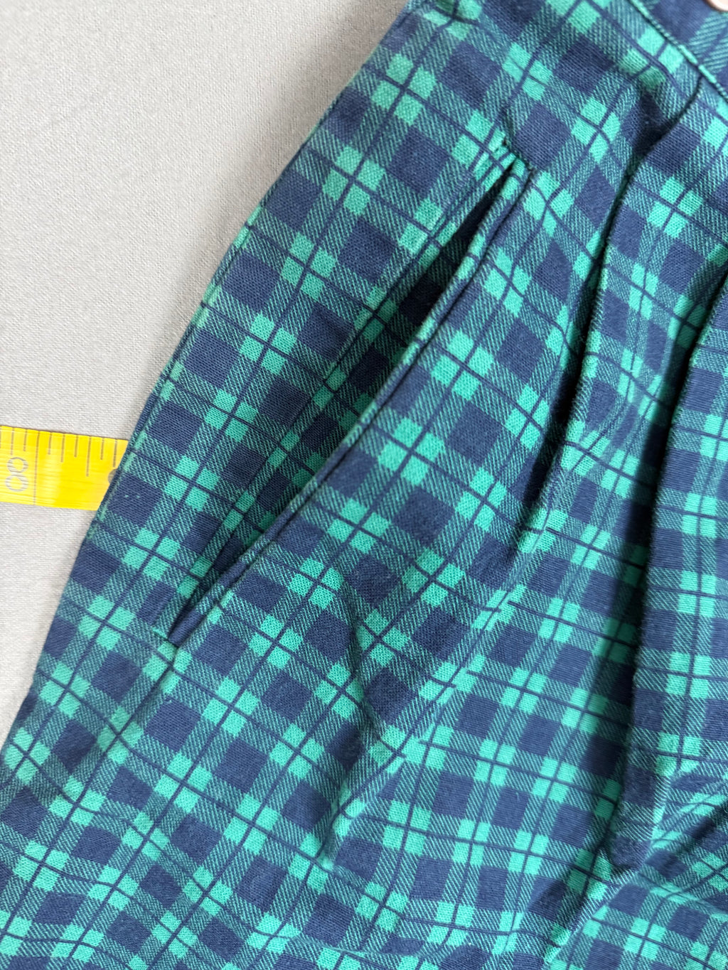 Henry Grethel Vintage Plaid Cotton Shorts Women’s 8