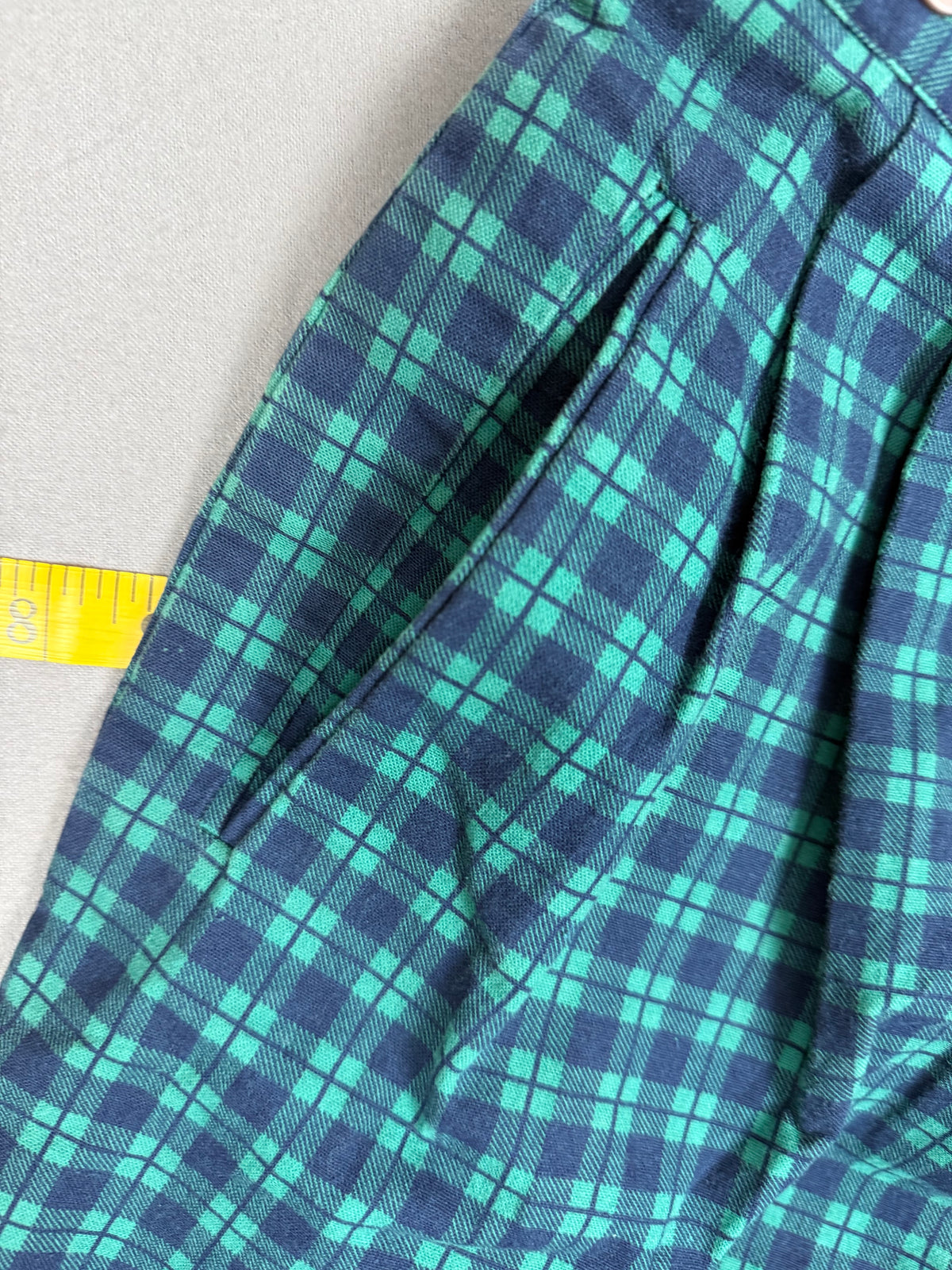 Henry Grethel Vintage Plaid Cotton Shorts Women’s 8