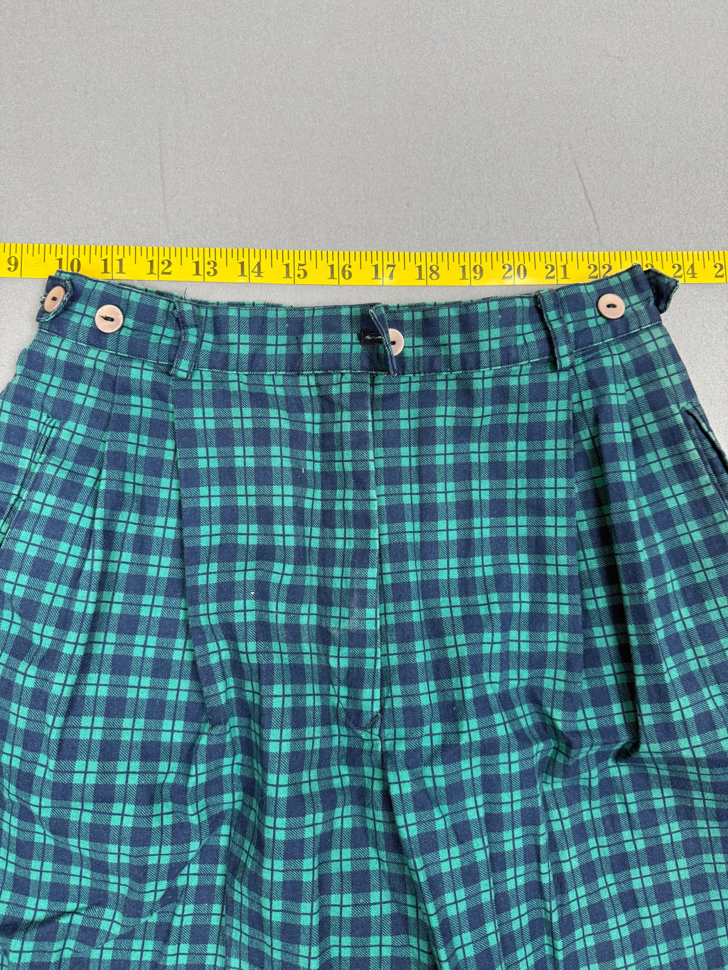 Henry Grethel Vintage Plaid Cotton Shorts Women’s 8