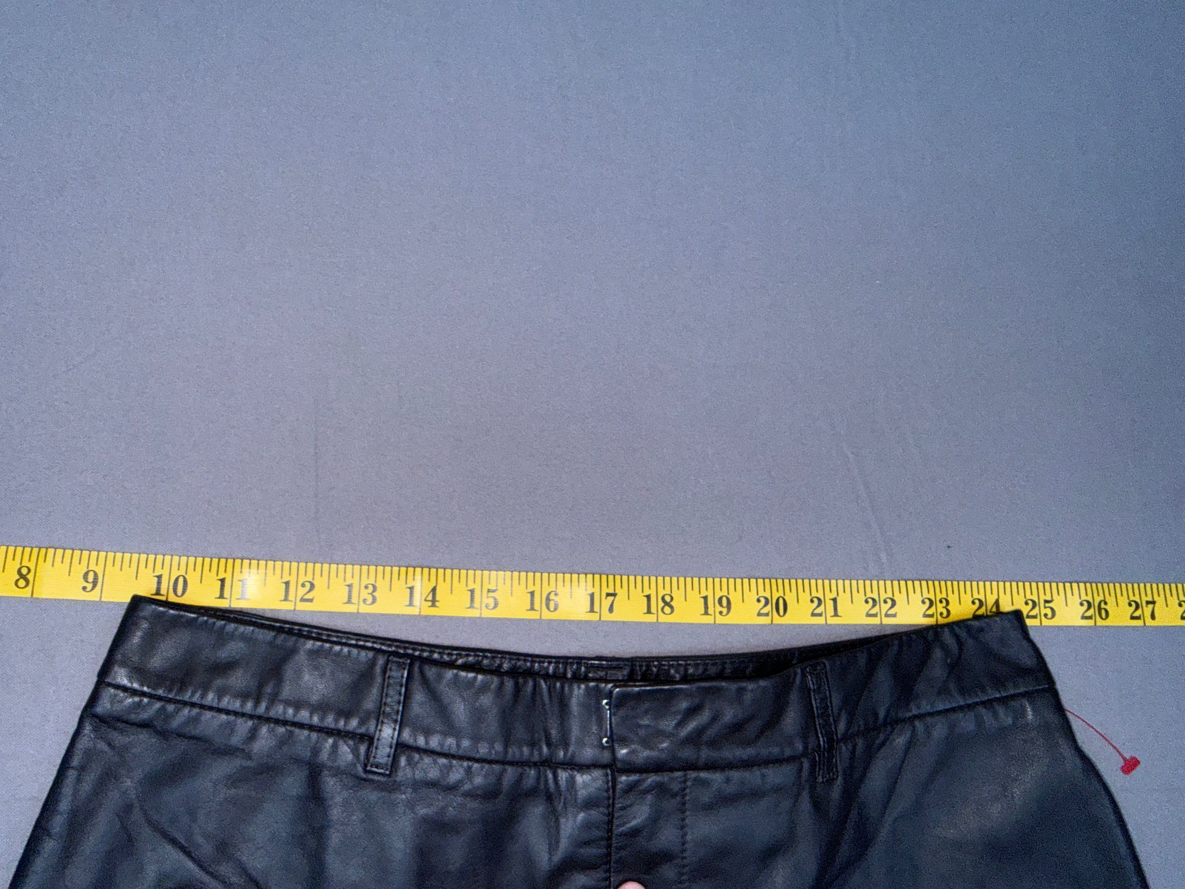 Vintage Nine West Dark Brown Leather Straight-Leg Pants – Size 8