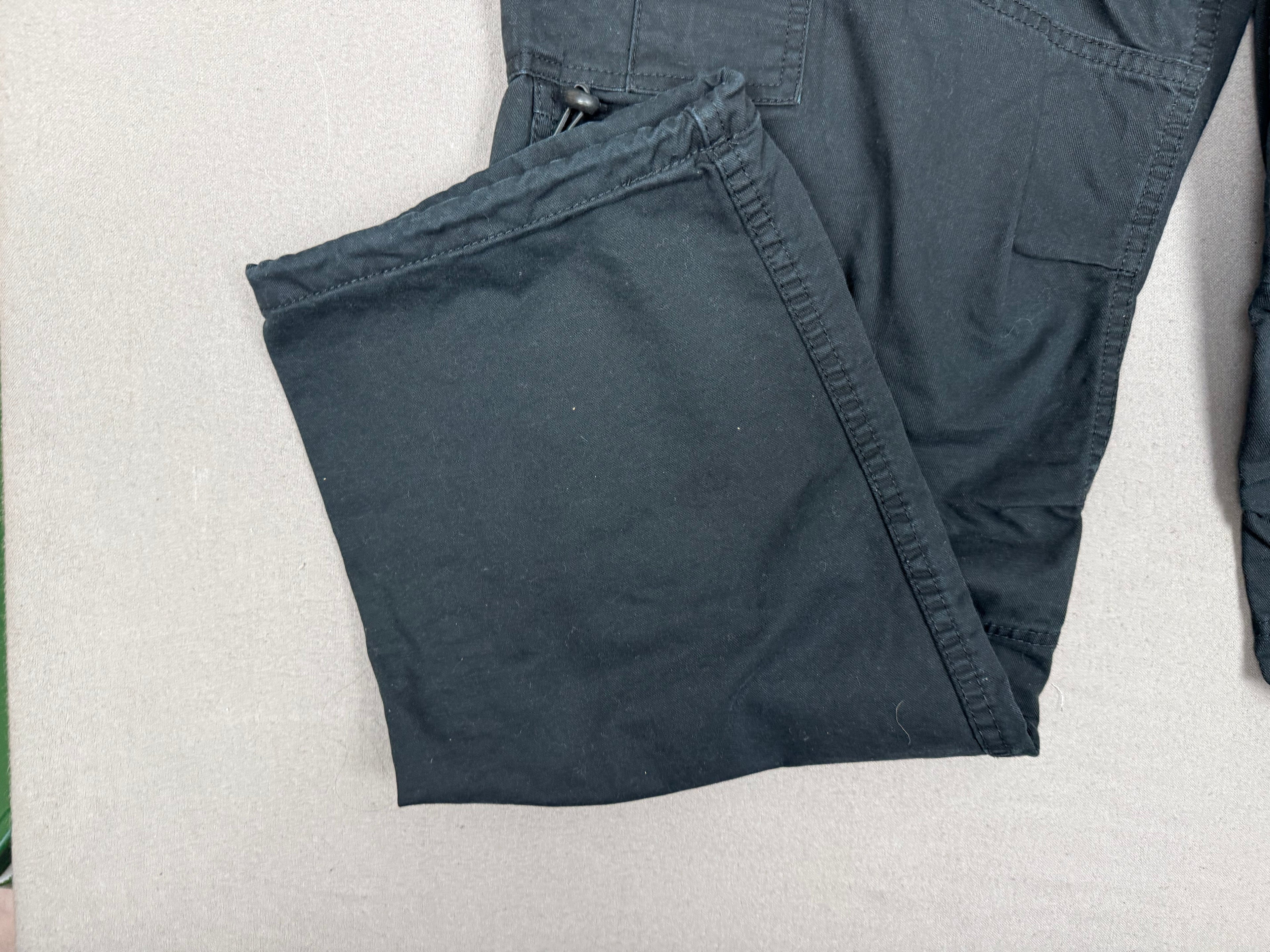 Brandy Melville Y2K Black Cargo Parachute Pants
