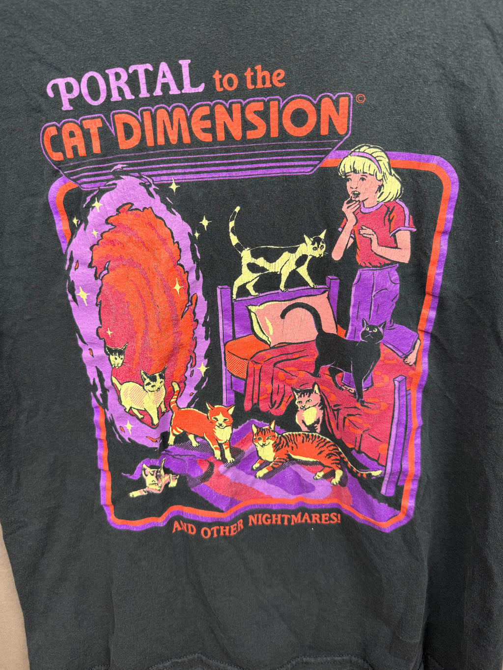 Vintage Steven Rhodes “Portal to the Cat Dimension” Graphic T-Shirt